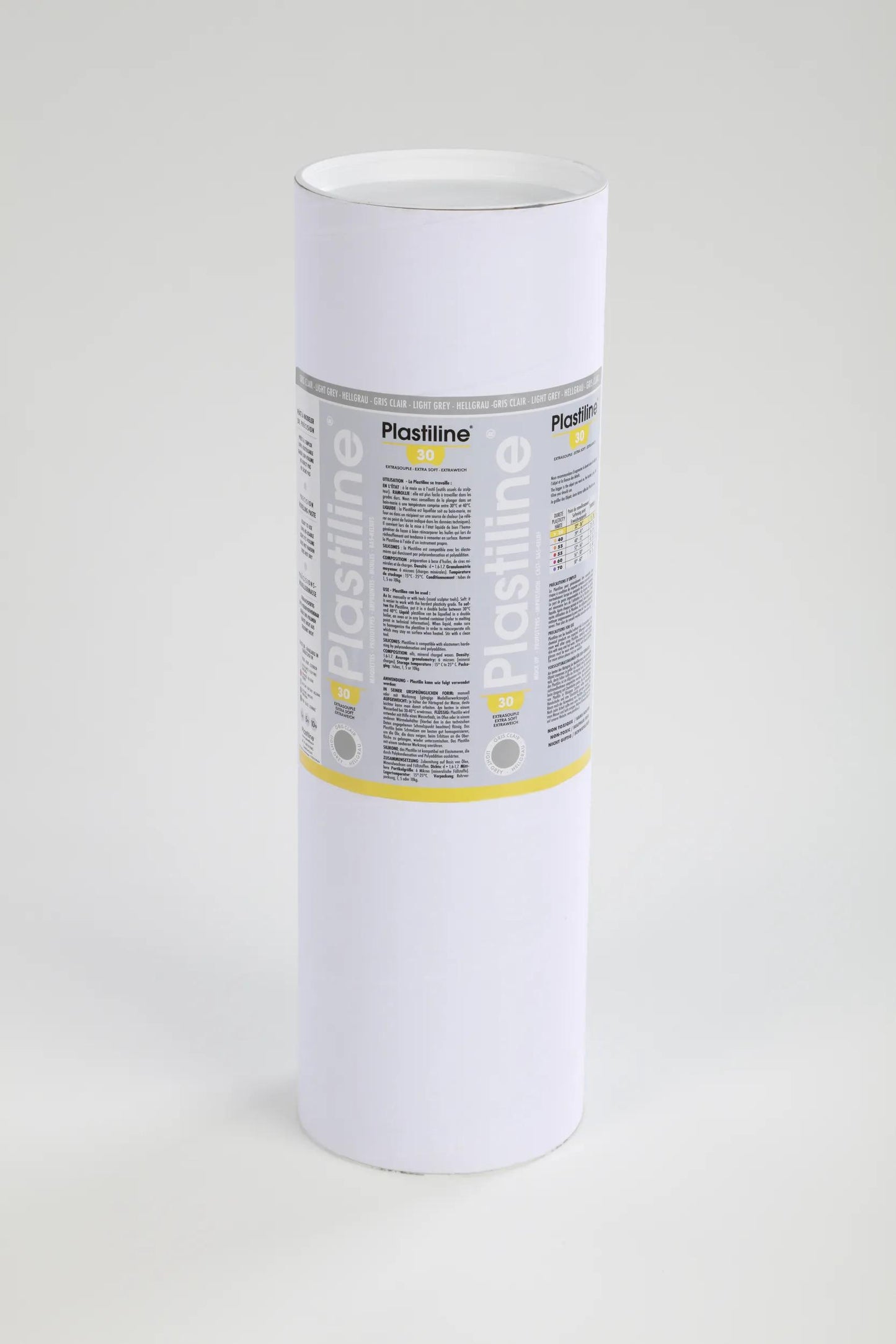 10 kg durezza plastica 30 (extra-soft) - Grigio chiaro