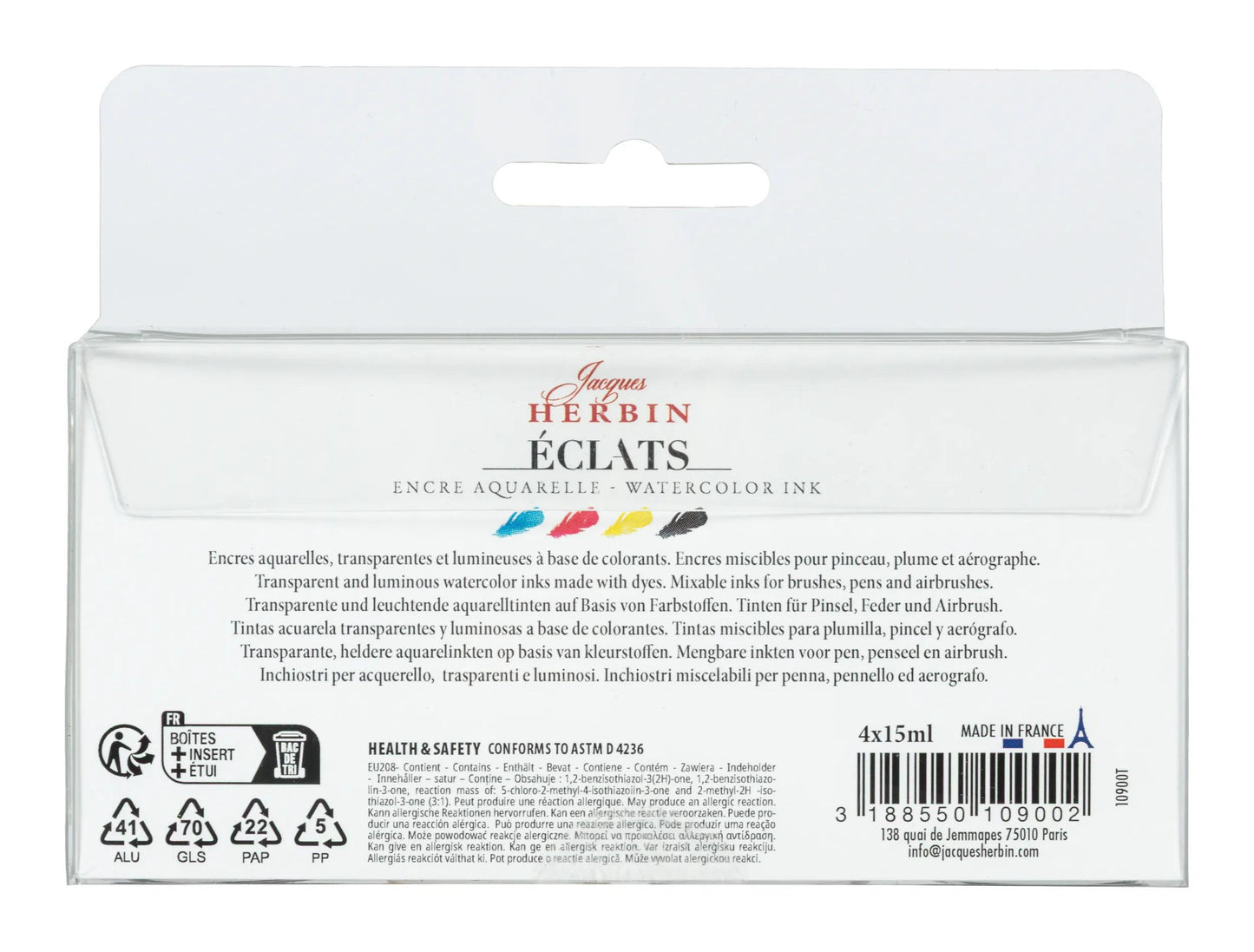 COFFRET ASSORTIMENT 4 FLACONS ECLATS 15ml (Lot x2)