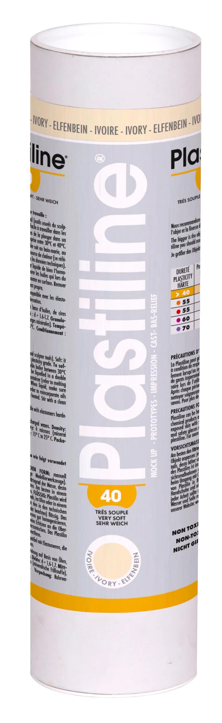 1 kg of plasticline hardness 40 - Ivory
