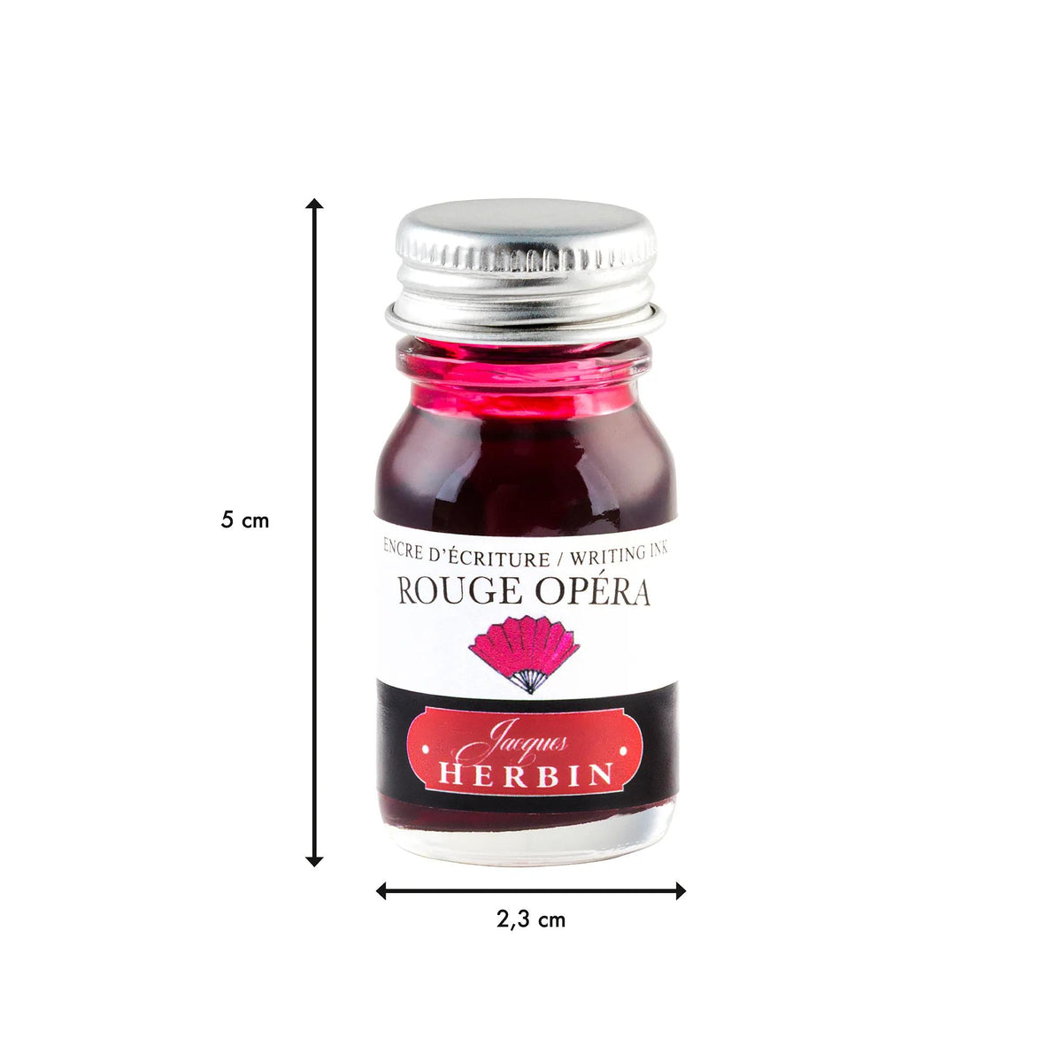 Inchiostro tradizionale in bottiglia 10ml - opera rossa (Pacchetto x6)