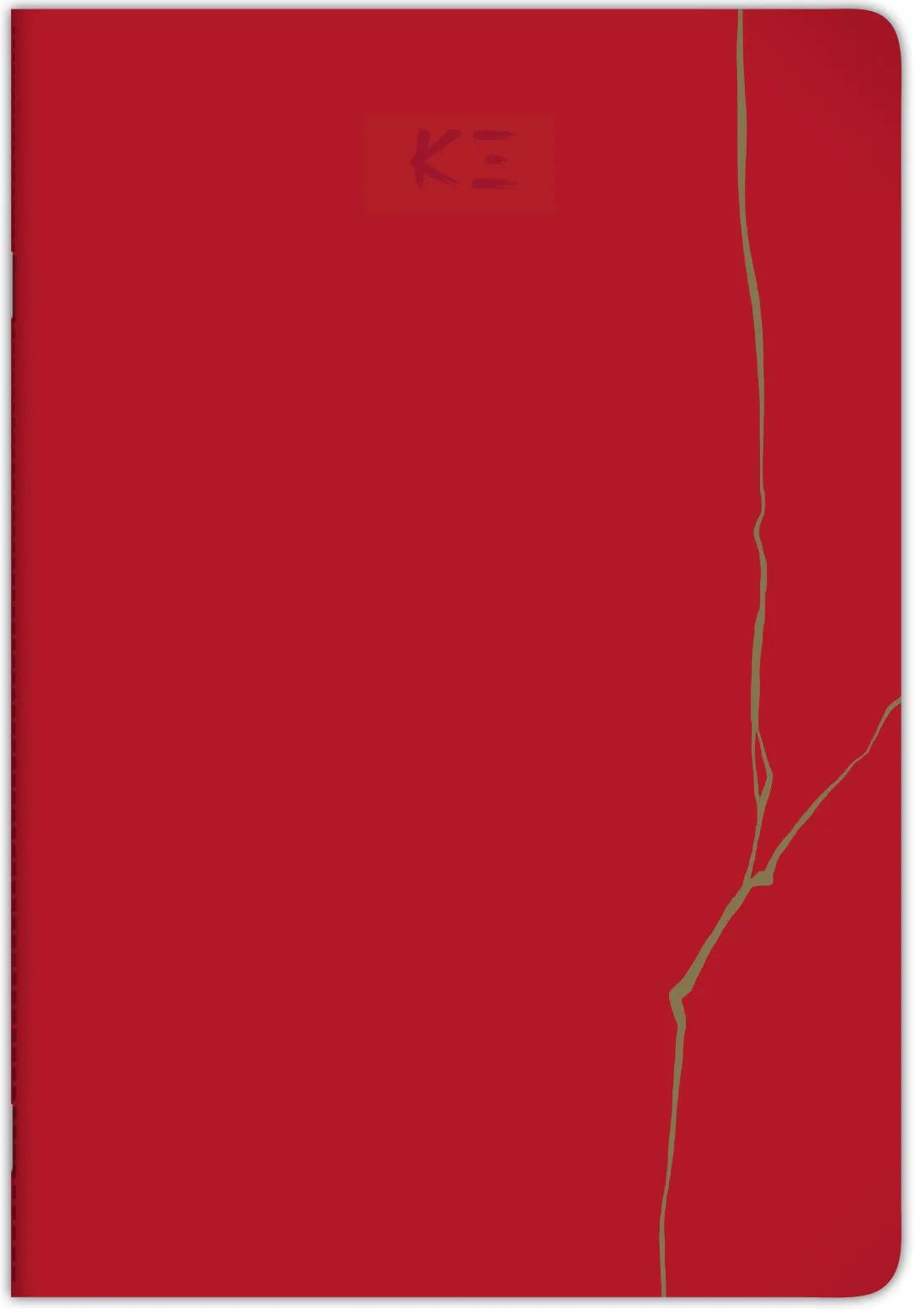Kenzo Takada Maiko, Cahier cousu fil A4 - 21 x 29,7 cm, 64 Seiten, gefüttert + Rand, Arsch. - Gründe (Paket x6)