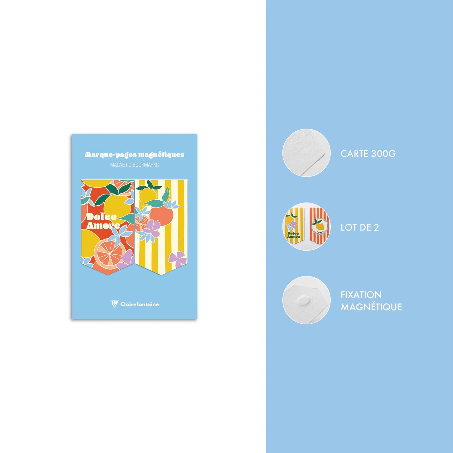 Dolce Amore, Set di 2 segnalibri magnetici 10,5x15,5cm (Pacchetto x10)