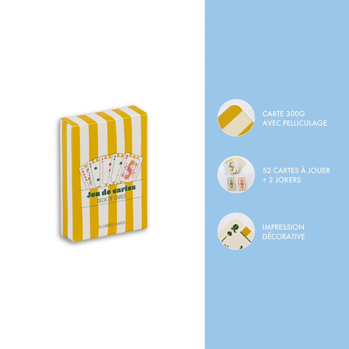 Dolce Amore, Jeu de 54 cartes 9 x 6,5 CM (Lot x4)