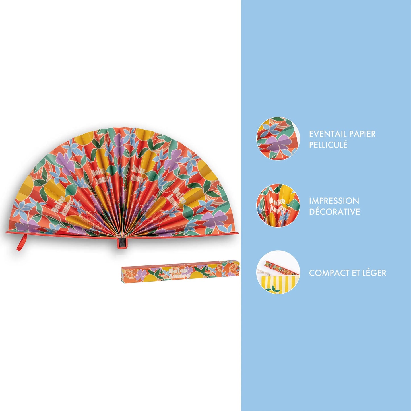 Dolce Amore, Fan 19.5 x 2 cm (Pack x4)