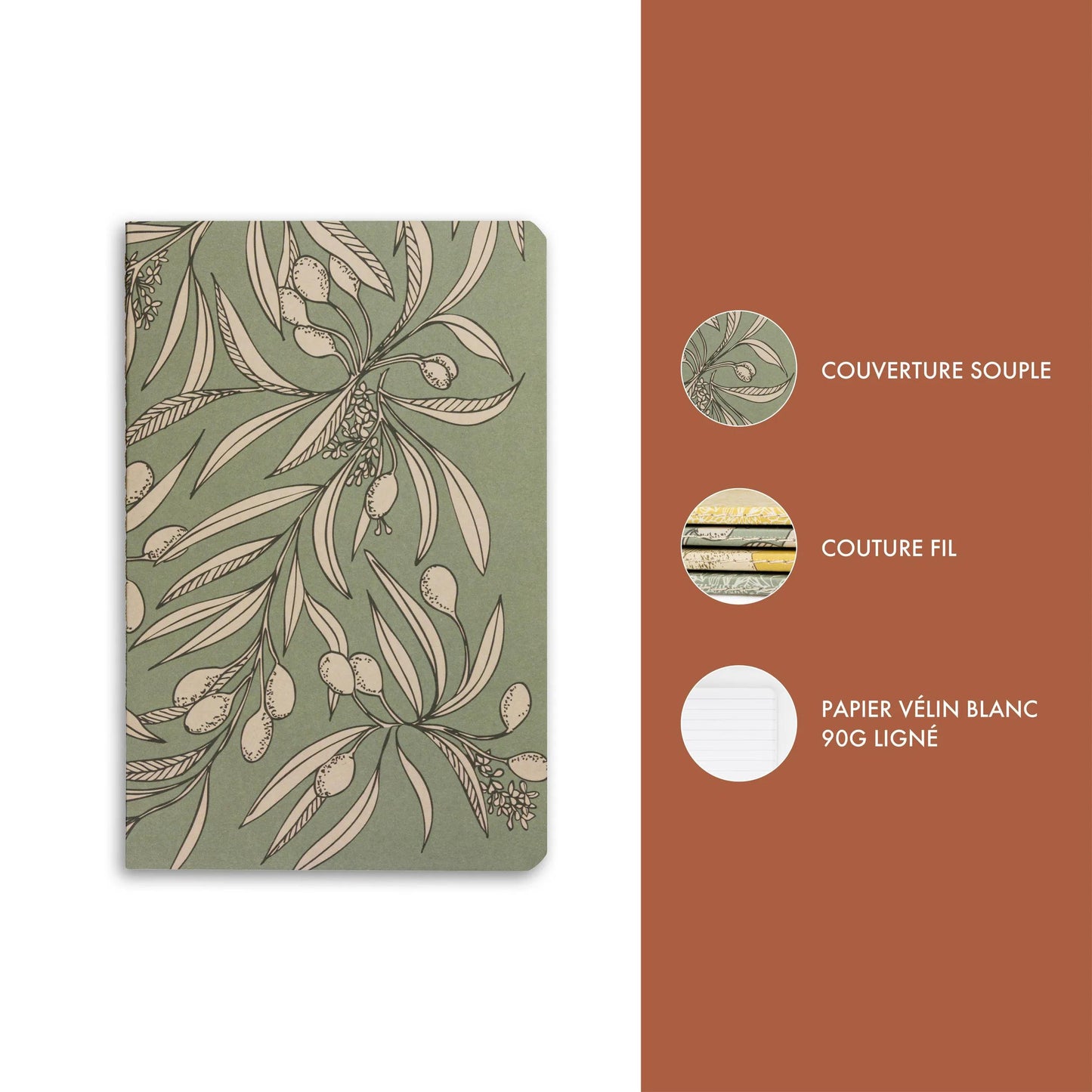 Garten der Sens, Sewn Buch 11x17cm, 64 Seiten, gefüttert, Arsch. - Neu (Paket x8)