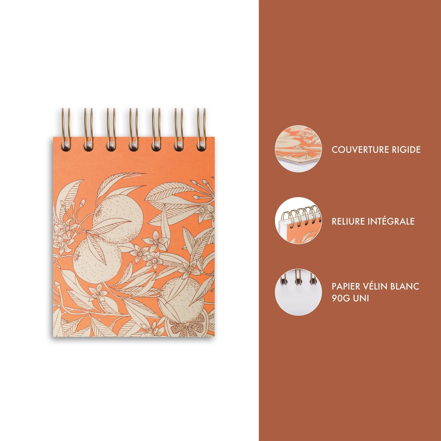 Garden of the Sense, Block integral binding head 9x11 cm, 160 sheets, plain, ass. - New (Pack x6)