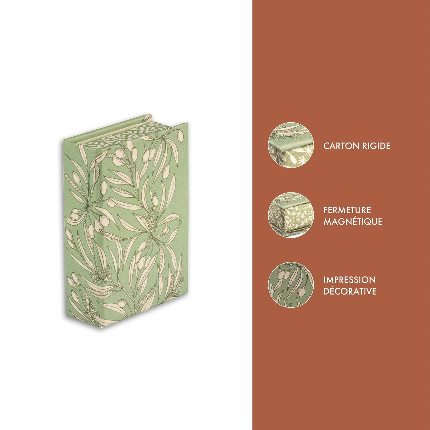 Jardin des Sens, Petites boîtes rectangulaires 9,5x6,5x3 cm, ass. - New (Lot x6)