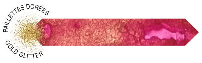 Ink 1670 gold glitter 50ml - Fuchsia de Magellan