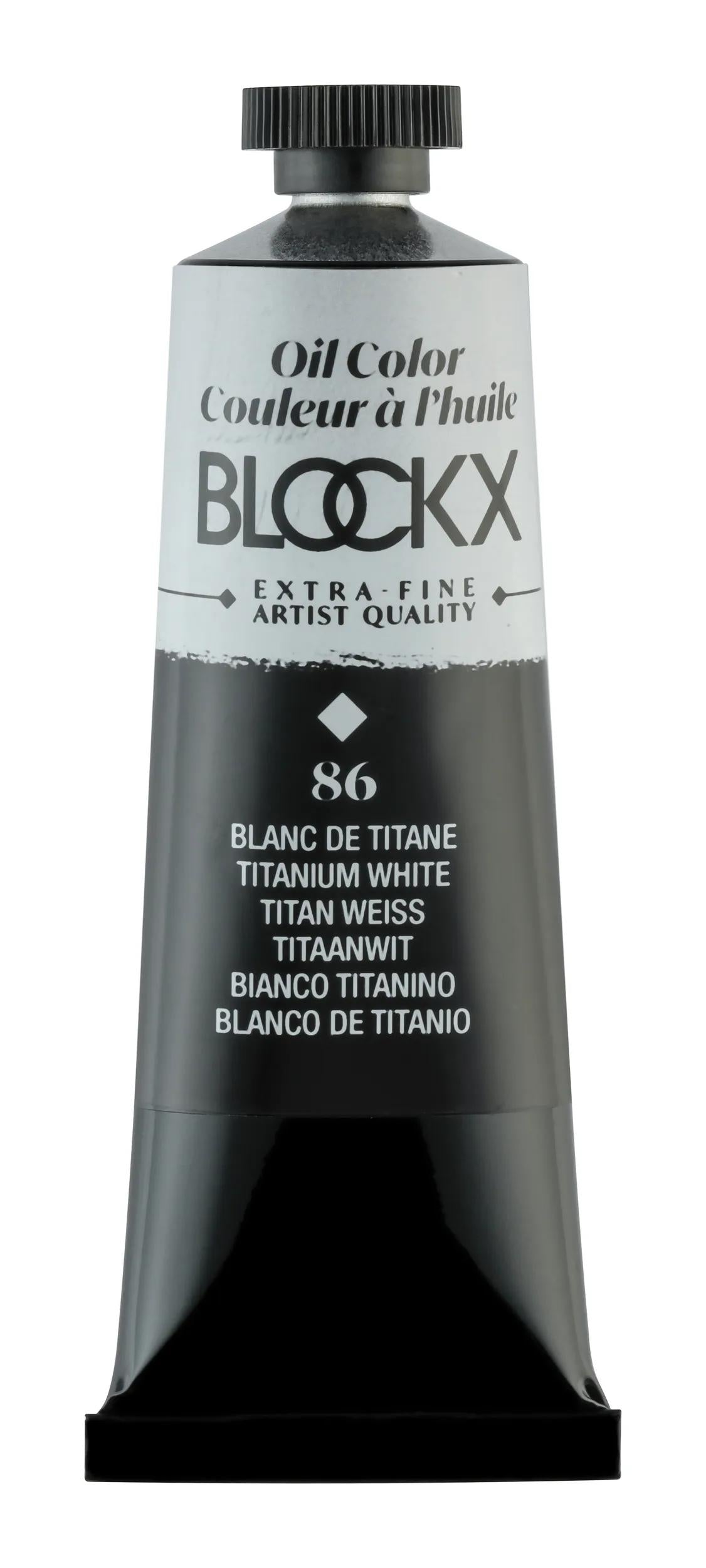 Extra-fine oil paint tube 35ml - Titanium white (Lot x3)