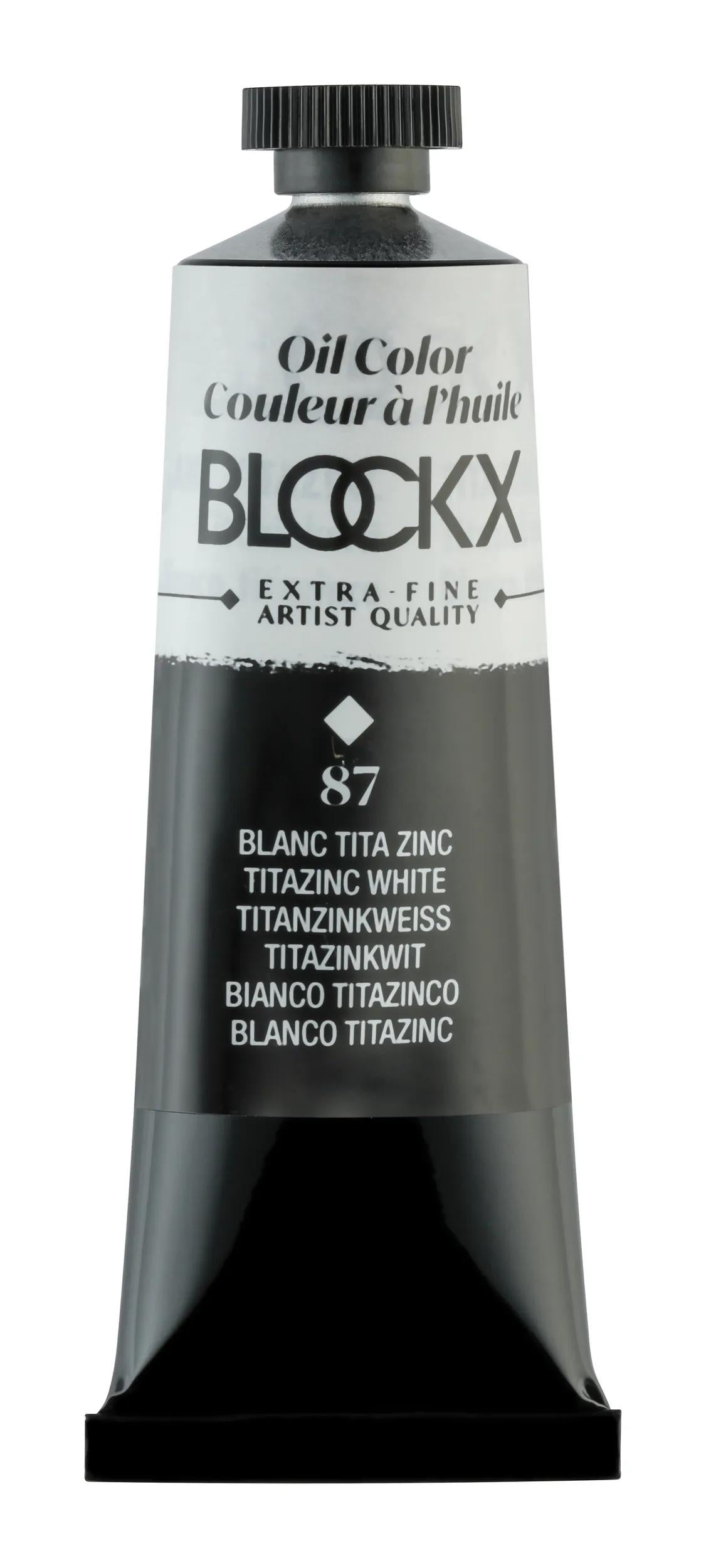 Extrafeine Öllackröhre 35ml - Weißes Titan Zink (Paket x3)