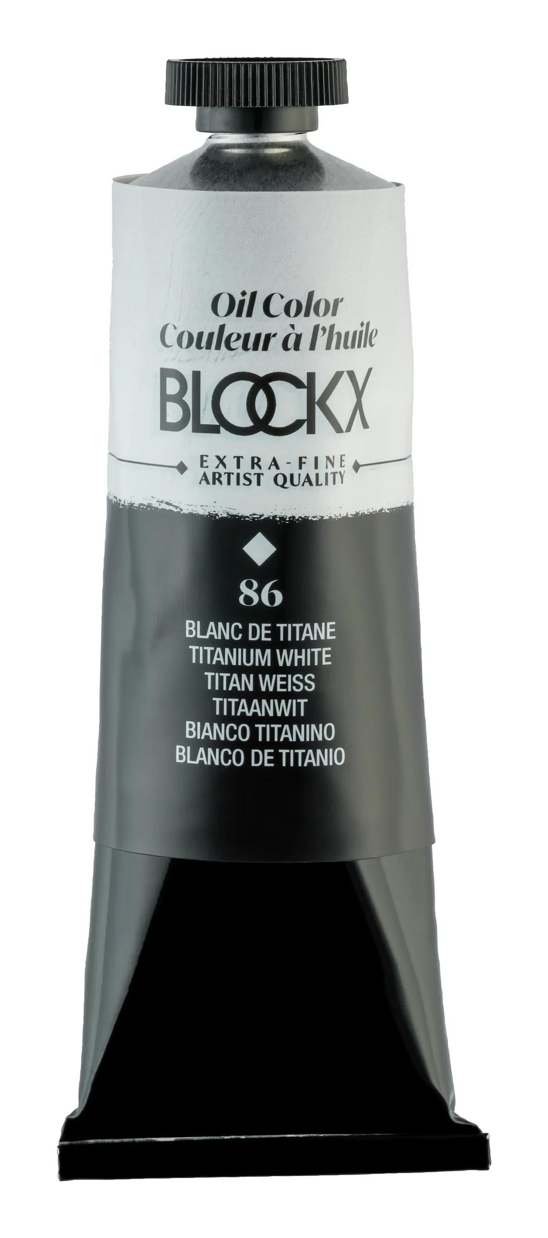 Extra-fine oil paint tube 60ml - Titanium white 86