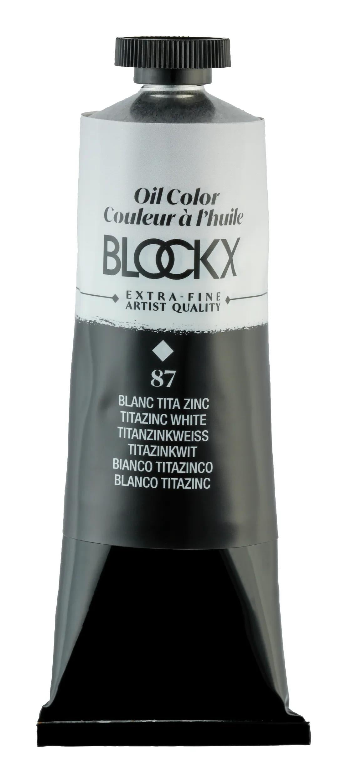 Extra-fine oil paint tube 60ml - White titanium zinc 87
