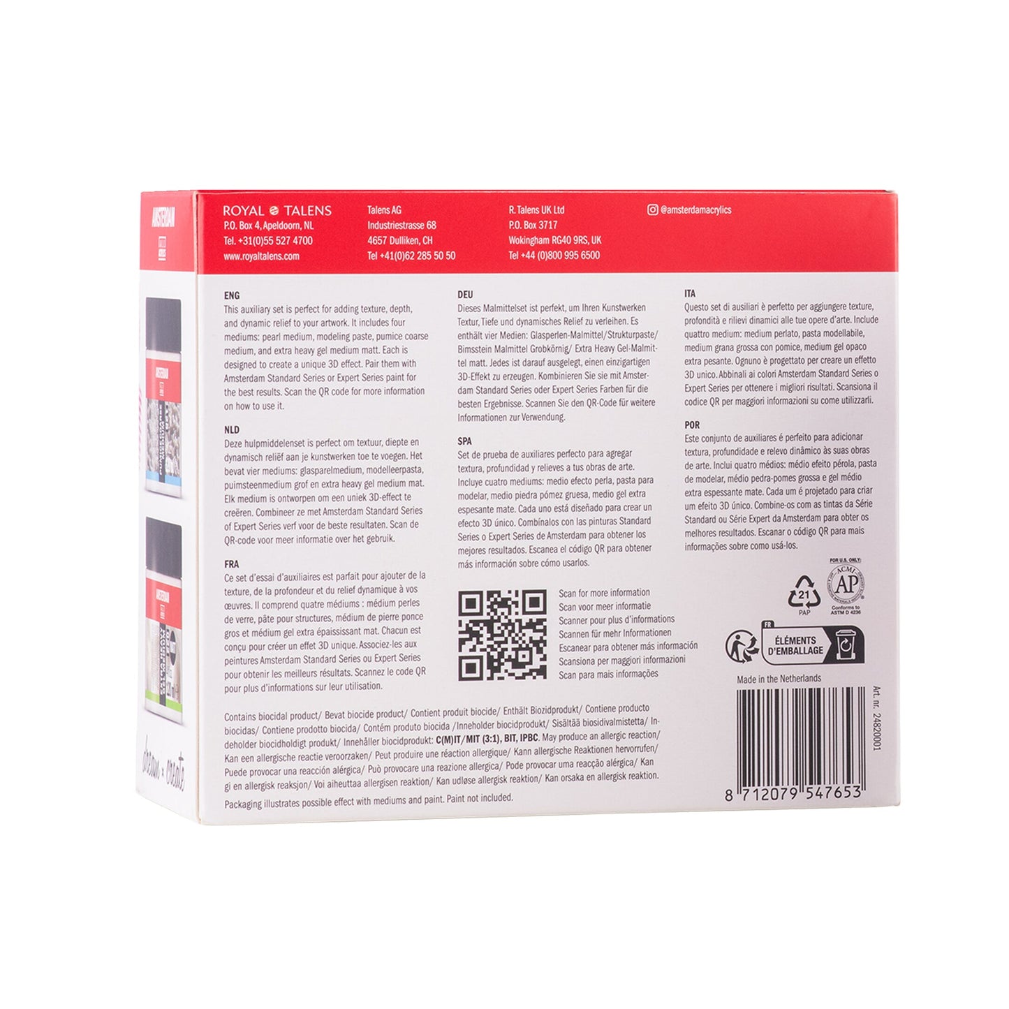 Amsterdam medium sculpt and shape set | 4 x 120 ml