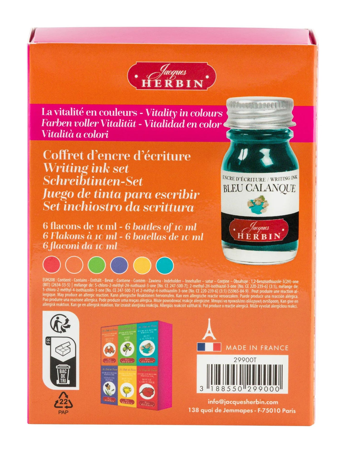 Tinten Pearl Vitamin Box - 6 Tinten 10 ml - Neu