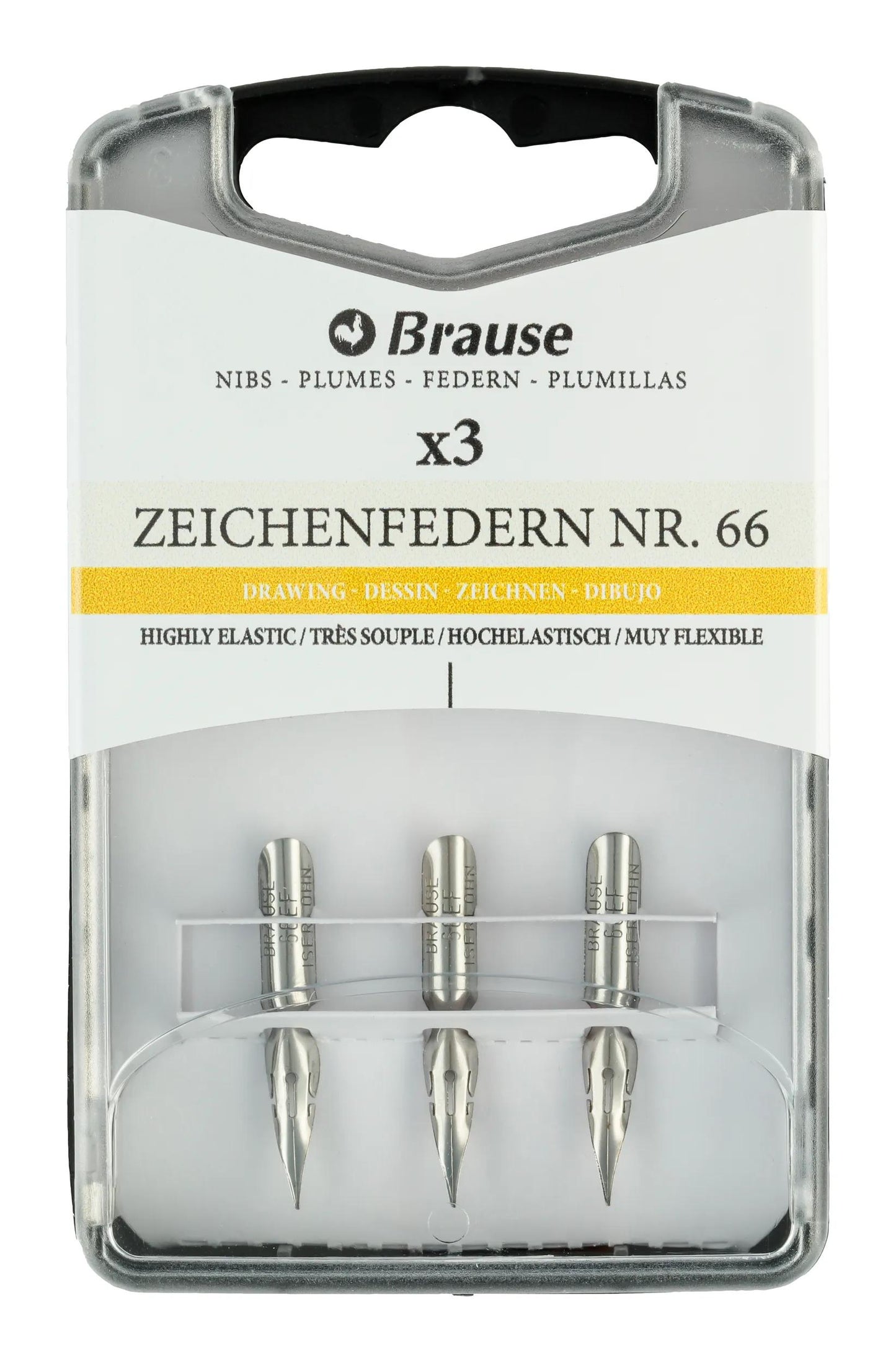Box 3 feathers soft and fine drawing (66B) (Pack x5)