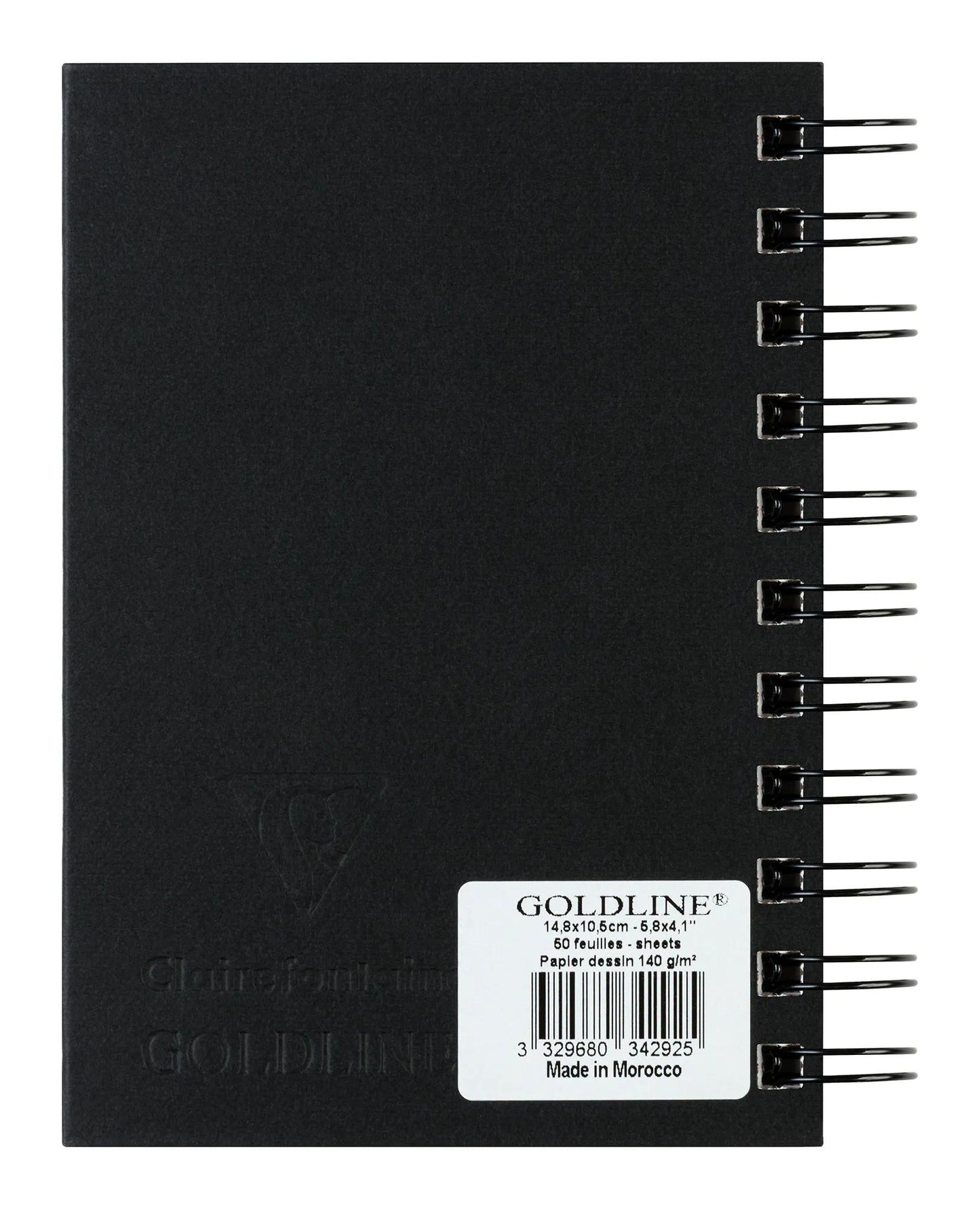 Goldline Spirale Notebook 50F A6 140g Portrait - Weiß - Neu (Paket x5)