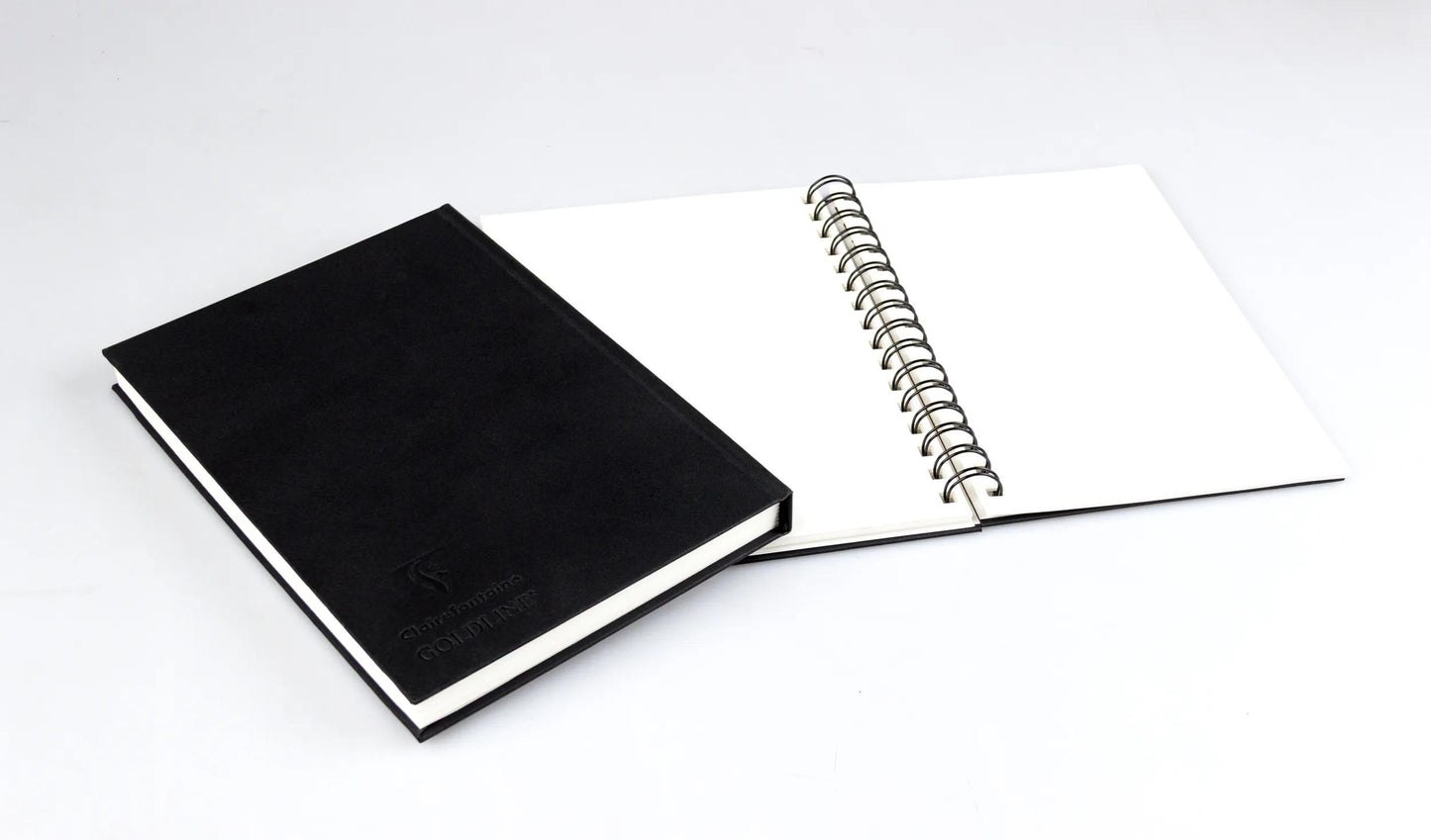Goldline carnet rembordé rigide 50F A5 140g portrait - Blanc - New (Lot x5)