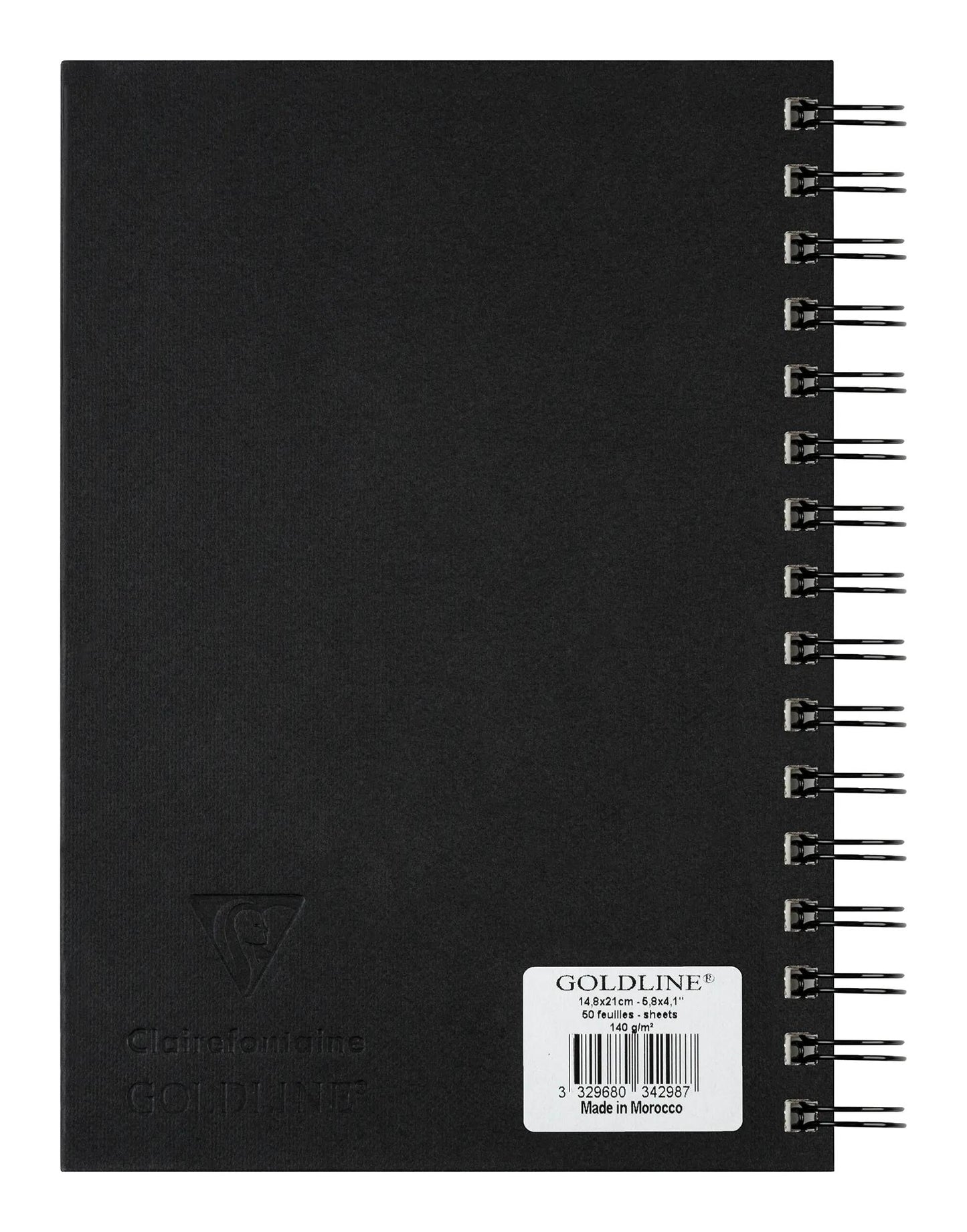 Goldline Spirale Notebook 50F A5 140g Portrait - Weiß - Neu (Paket x5)