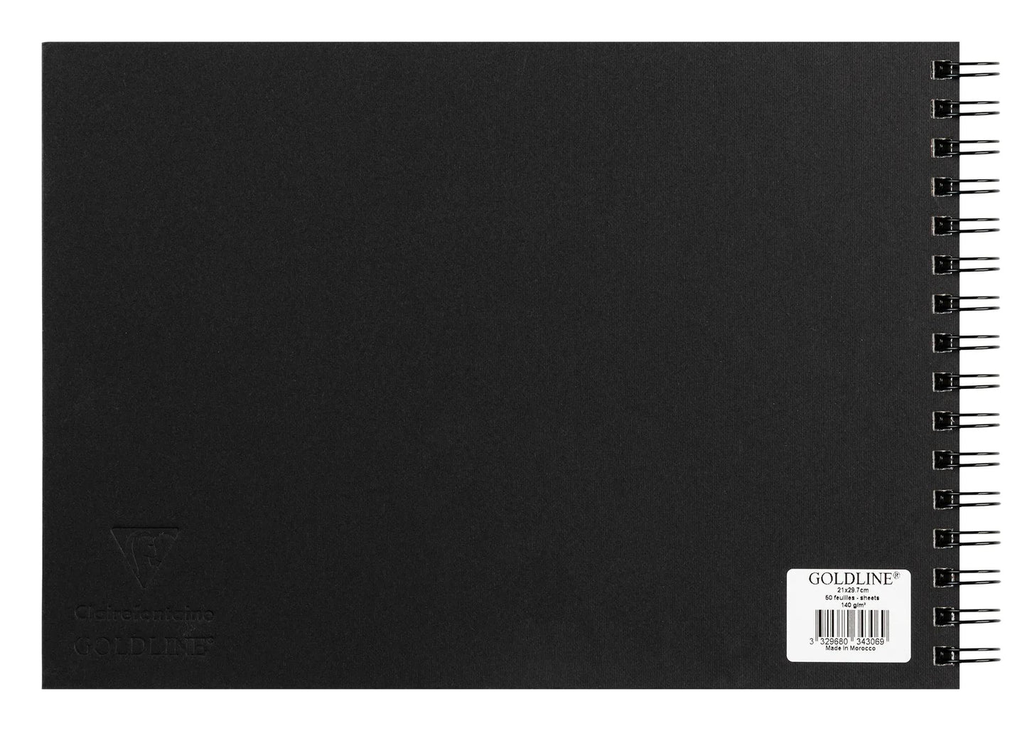 Goldline carnet spiralé 50F A4 140g paysage - Blanc - New (Lot x5)
