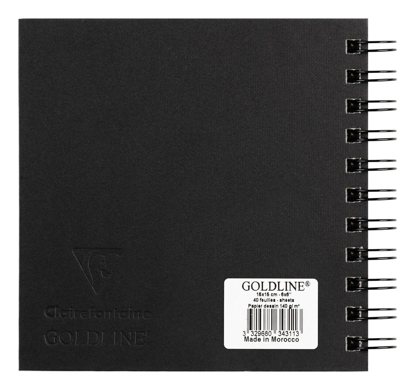Goldline Spiral Notebook 50F 15x15cm 140g - Weiß - Neu (Paket x5)