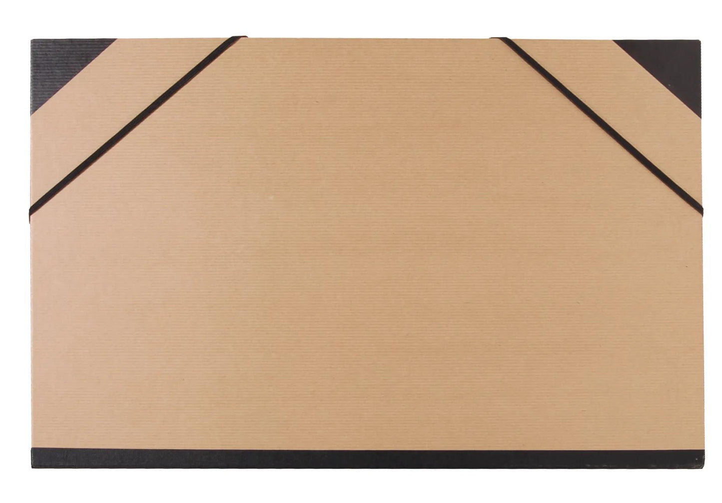 Kraft drawing card with elastics 32x45cm - Brown (Pack x10)