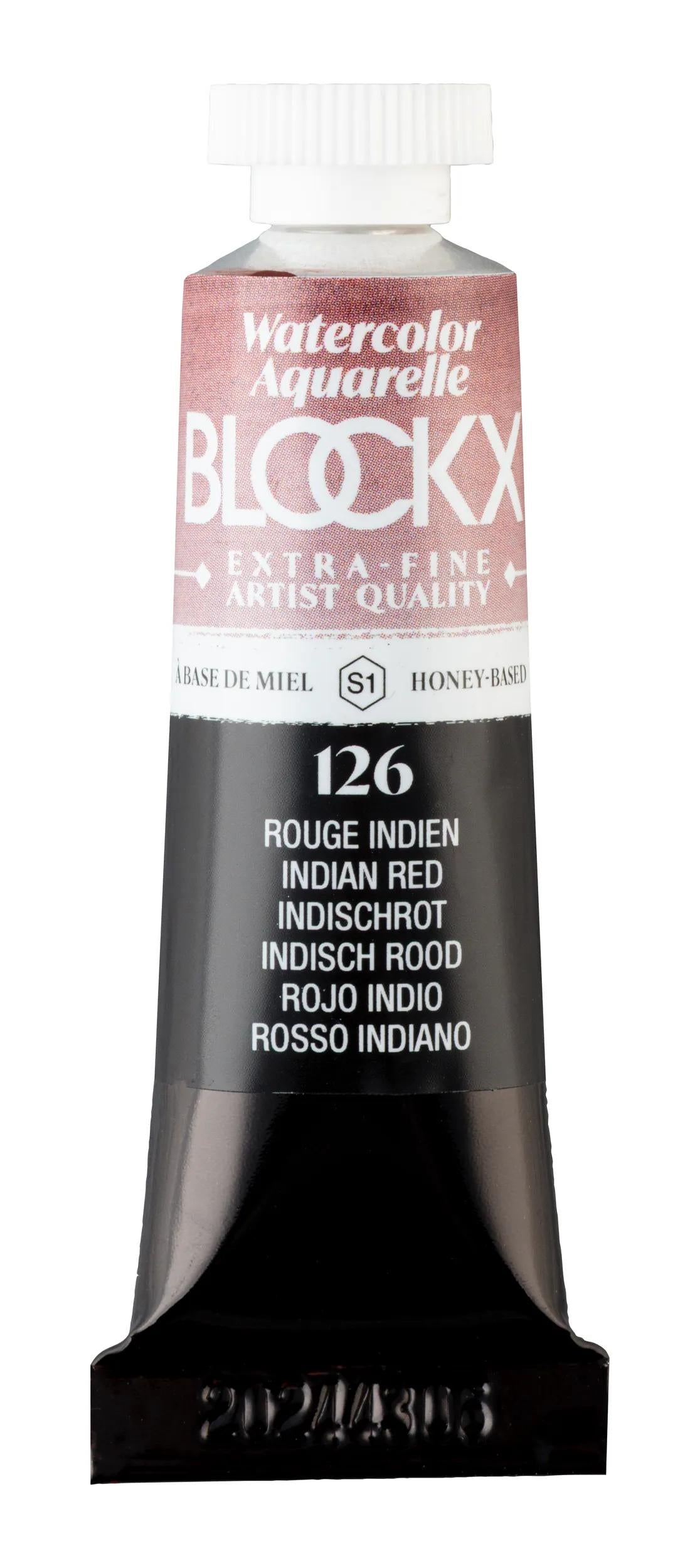 Extra-fine watercolor tube 15ml - Indian Red 126 (Pack x3)