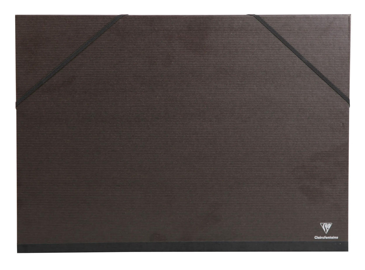 Carton à dessin Kraft à élastiques 37x52cm - Noir (lot de 10)