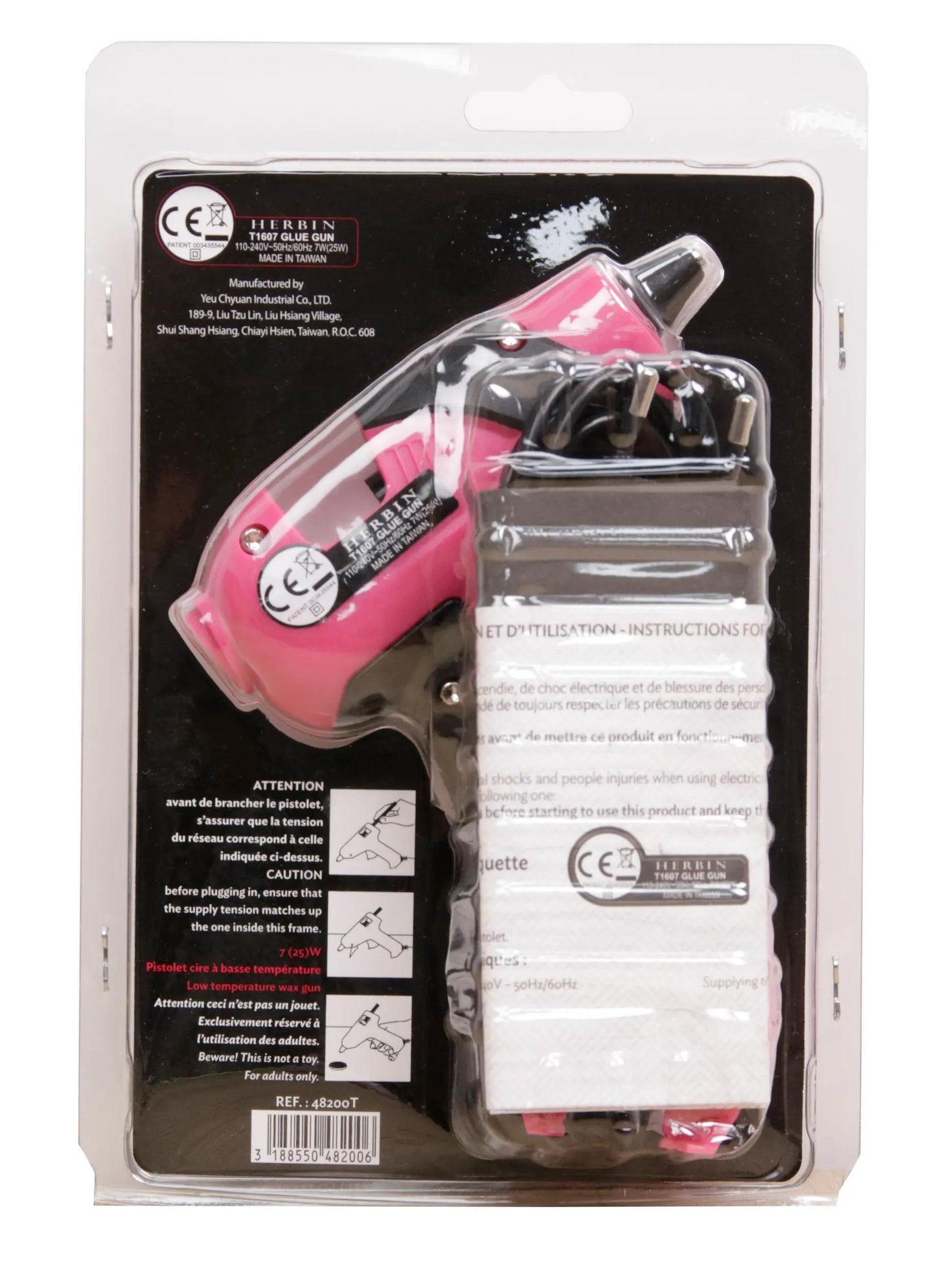 Kleine Wachspistole besondere kreative Freizeit - fuchsia (Paket x5)