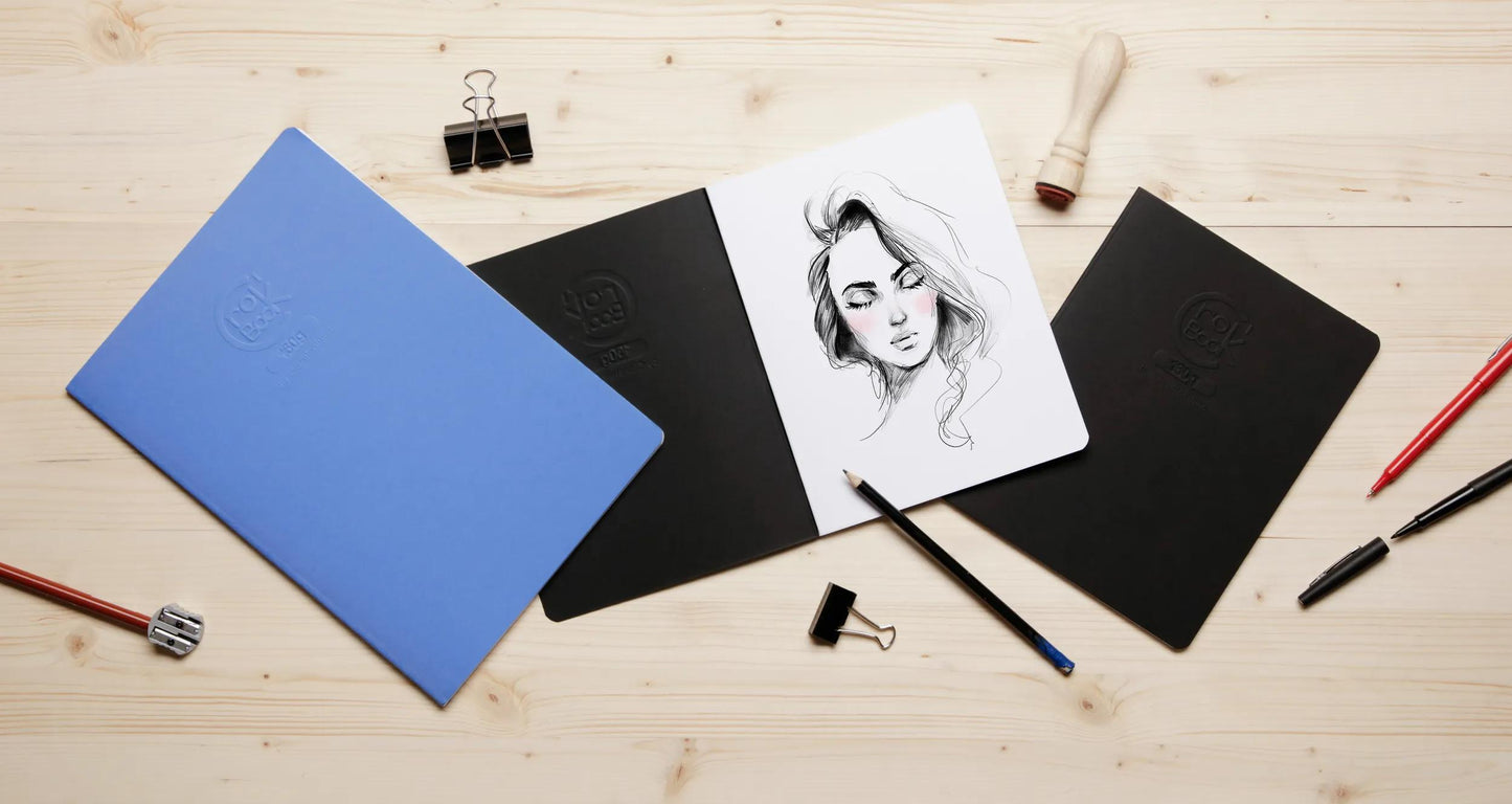 Crok'Book carnet piqué 20F A4 160g F - Aléatoire (Lot x10)