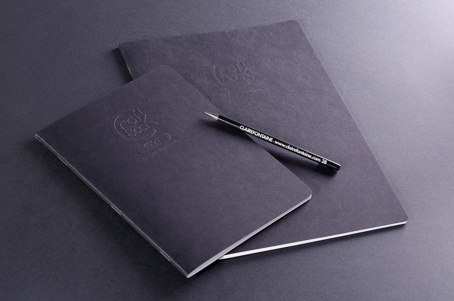 Crok'Book Piqué book 20F A4 160g F - Black (Pack x10)