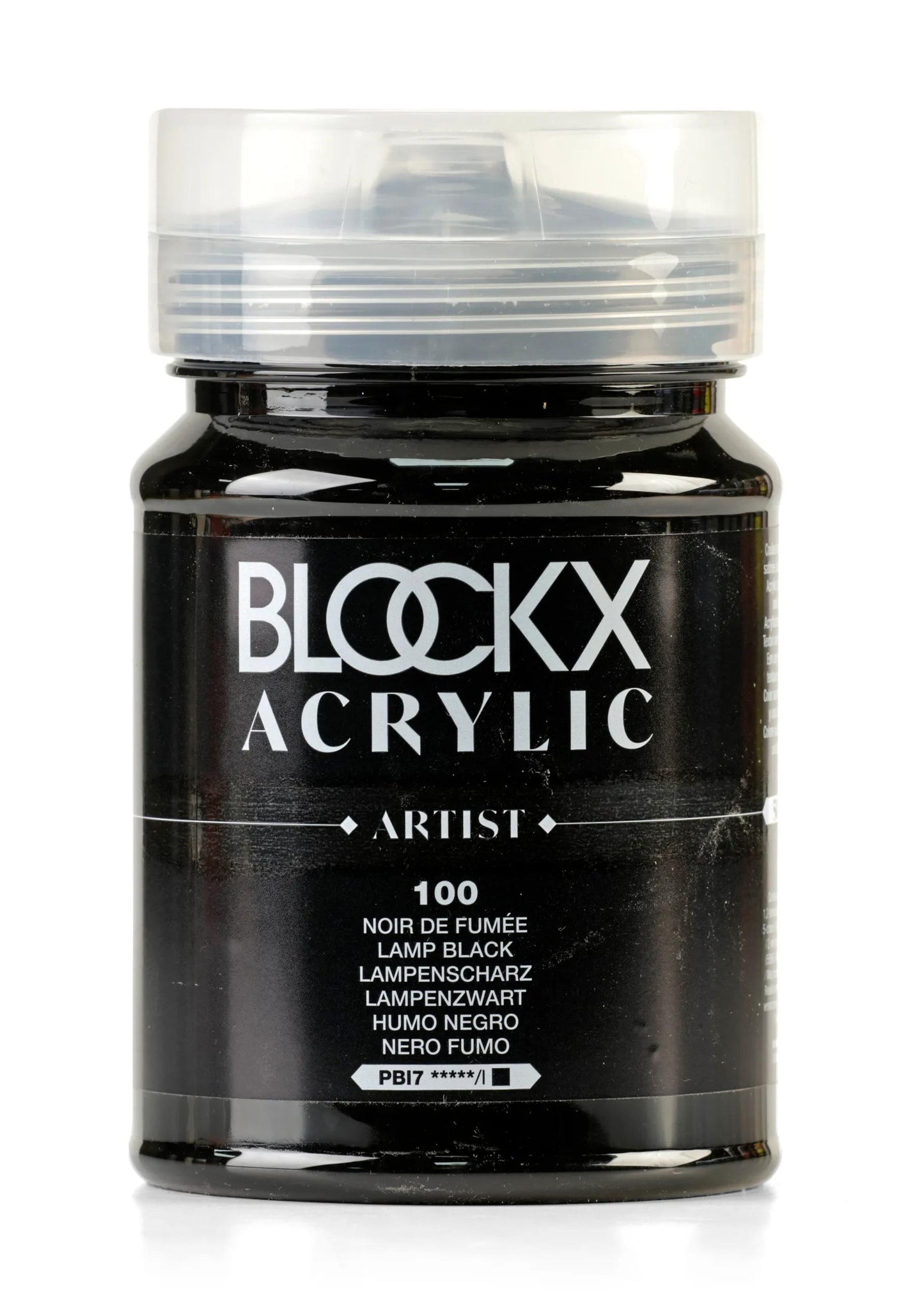 Fine acrylic pot paint 500ml - Smoke black 100