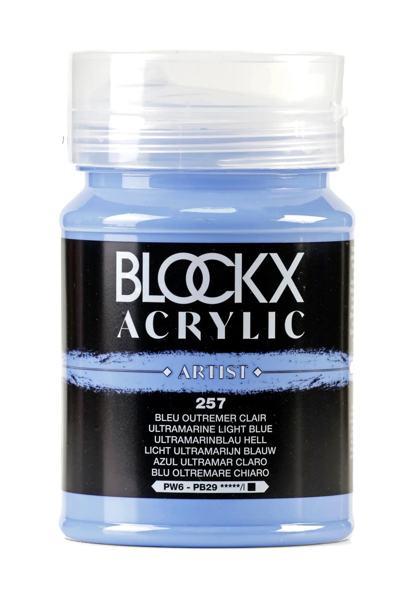 Fine acrylic pot paint 500ml - Light overseas blue 257