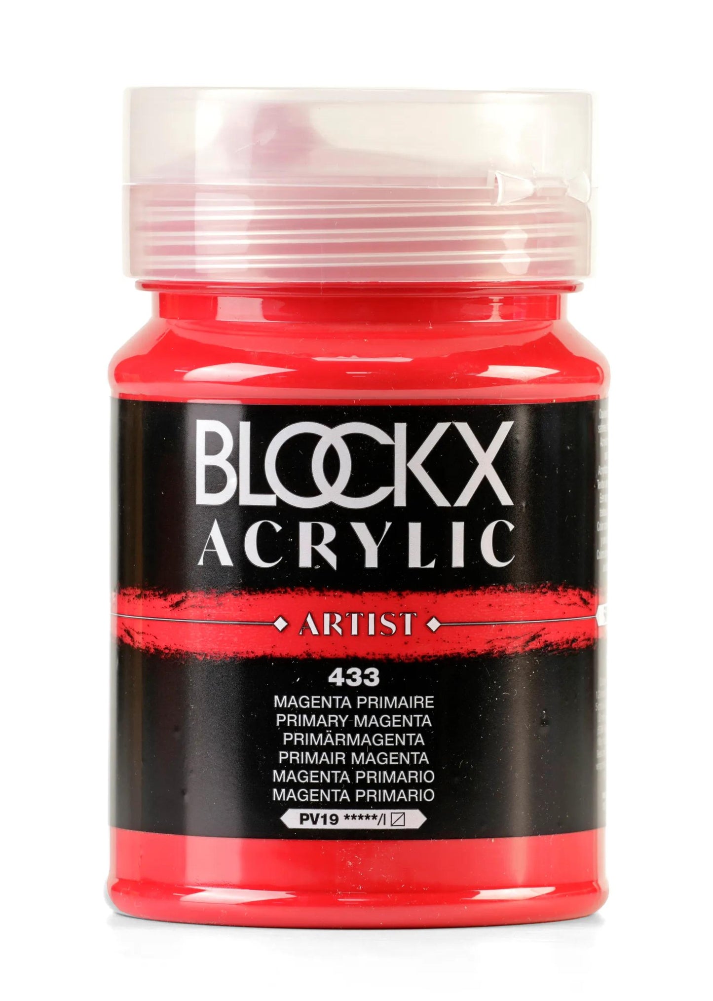 Fine acrylic pot paint 500ml - Magenta primary 433