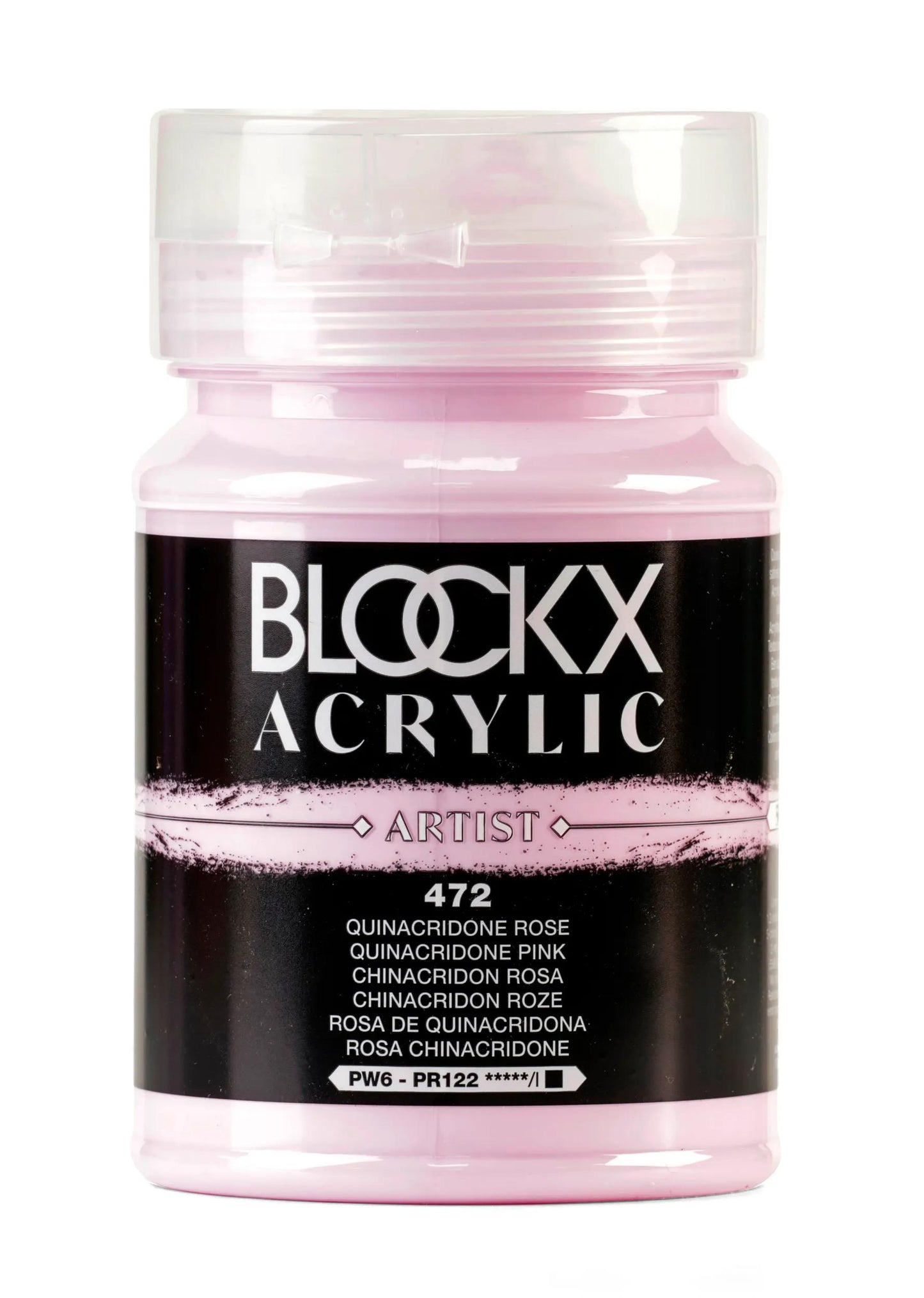 Fine acrylic pot paint 500ml - Pink Quinacridone 472