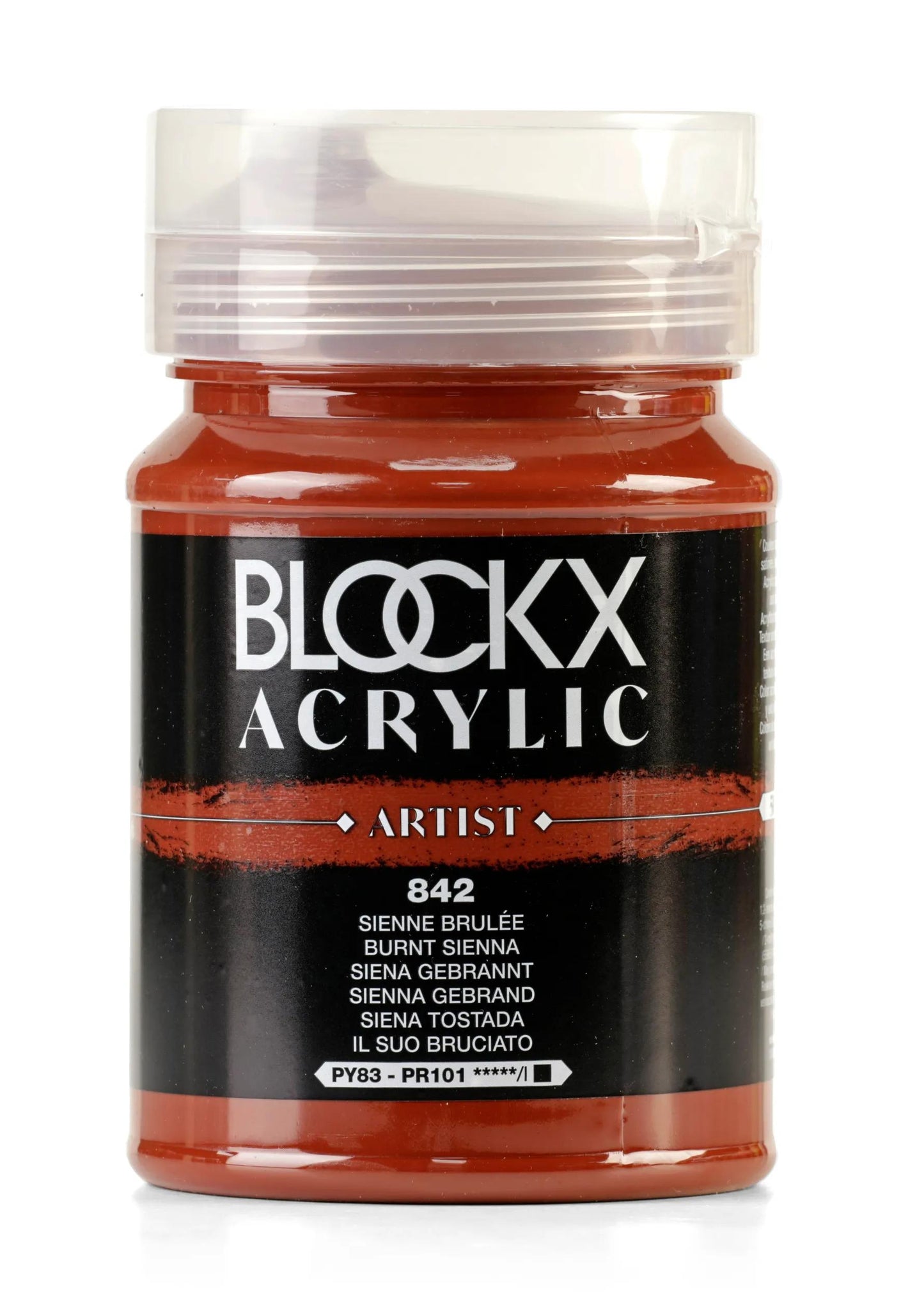 Fine acrylic pot paint 500ml - Burning Siena 842