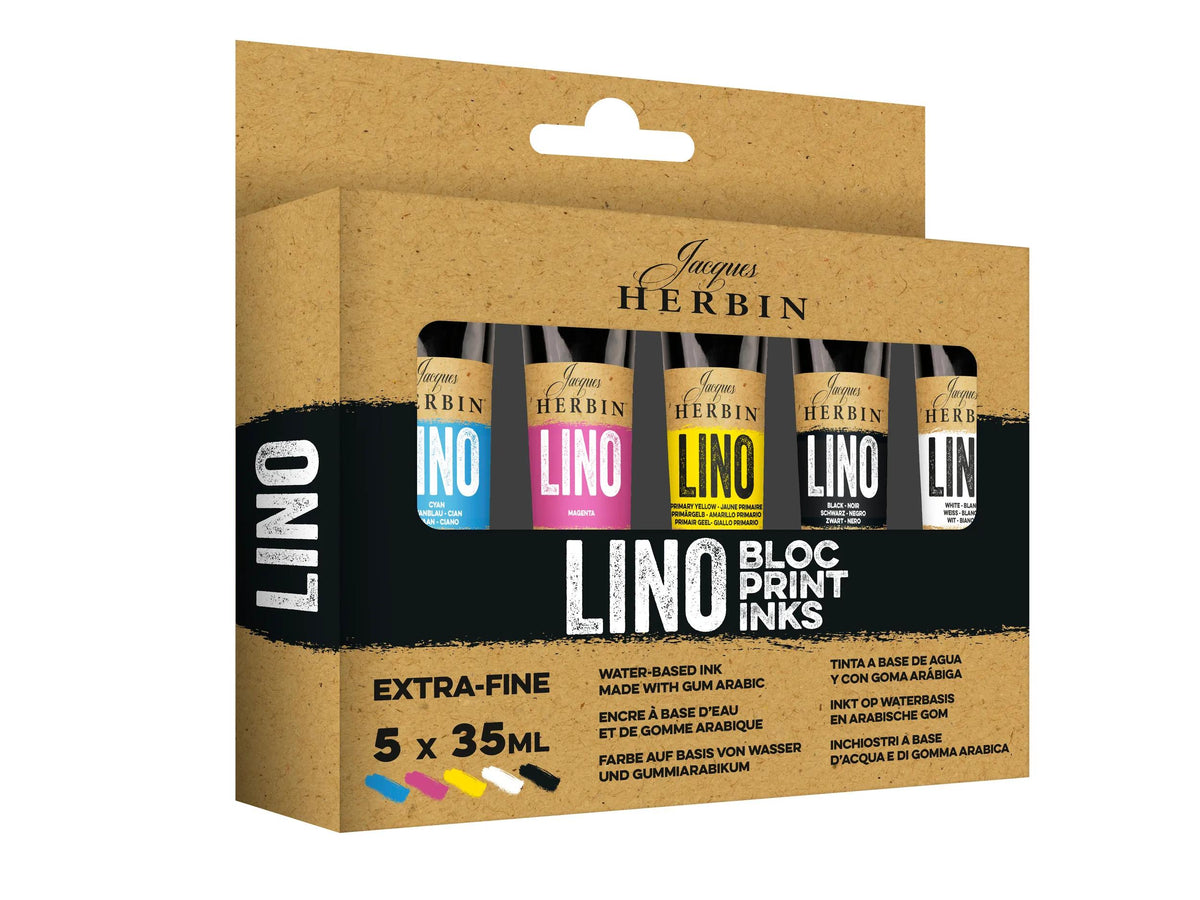 Set 5 EXTRA-FINE LINOGRAVIDE ENCRES IN 35ml - sortiert - Neu (2er-Pack)
