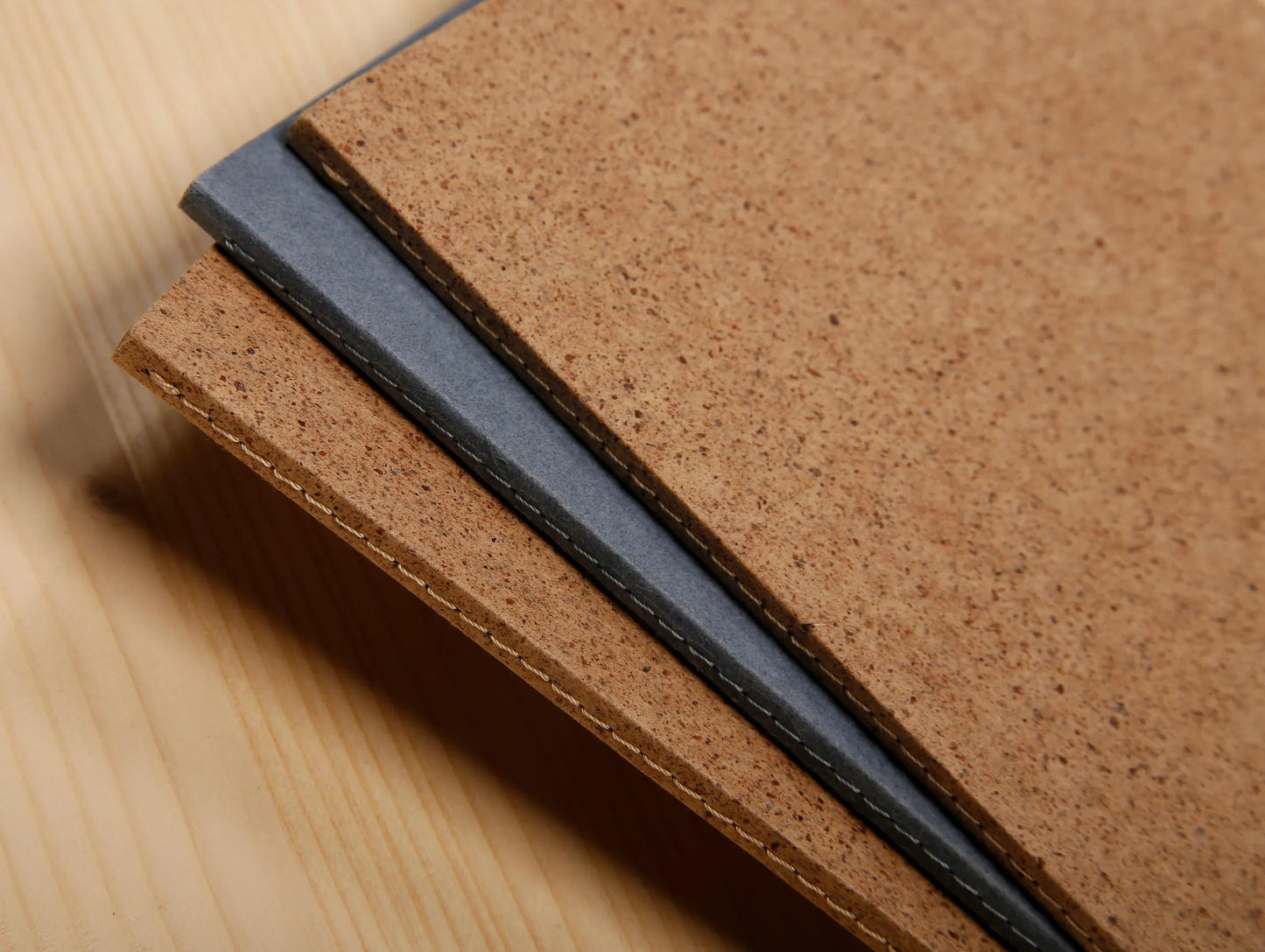Jeans et Cocoa, Papier genäht A6 96 Seiten Linien, Kakao - Kakao (Paket x5)