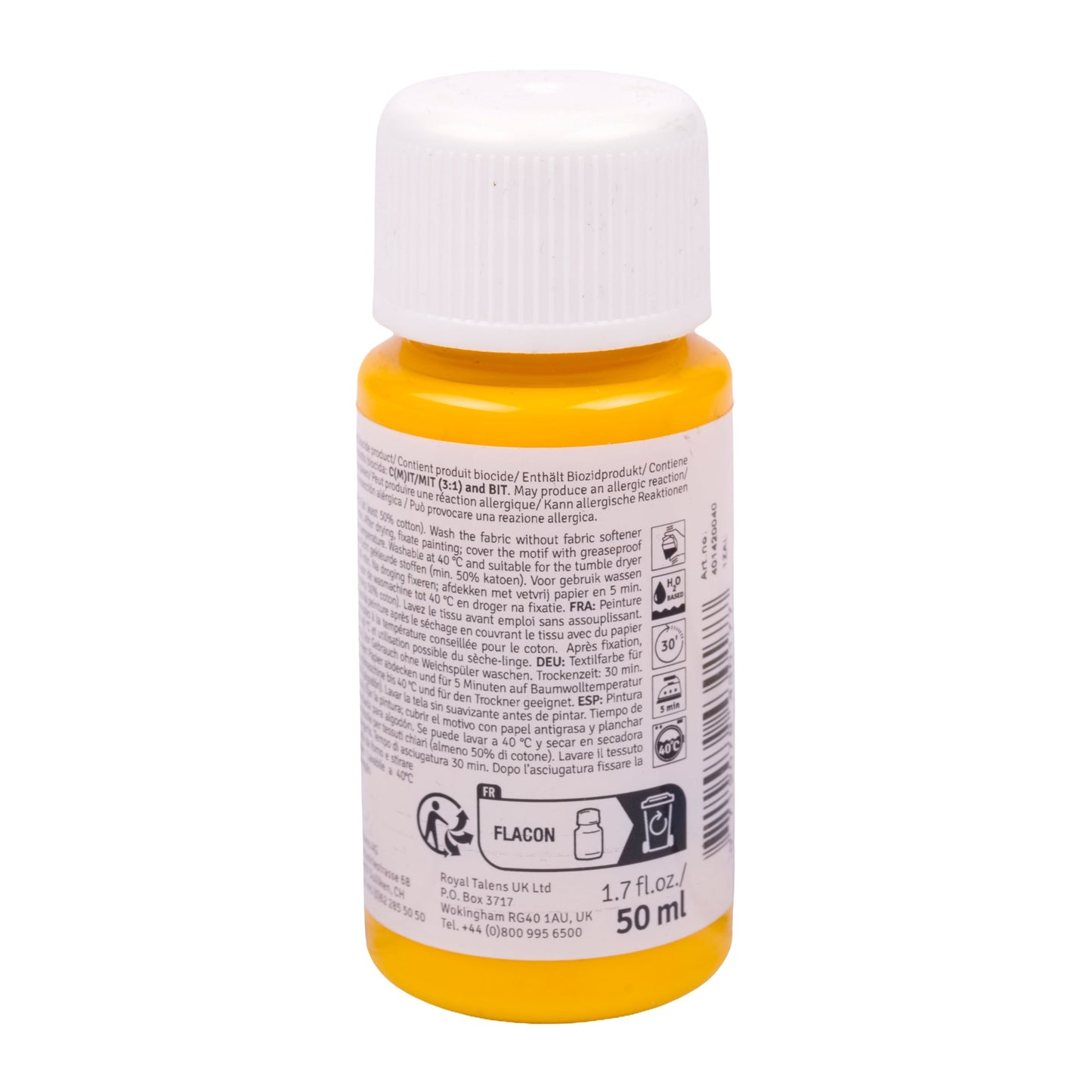 Talens Art Creation Textile Bouteille 50 ml Jaune Soleil 2004