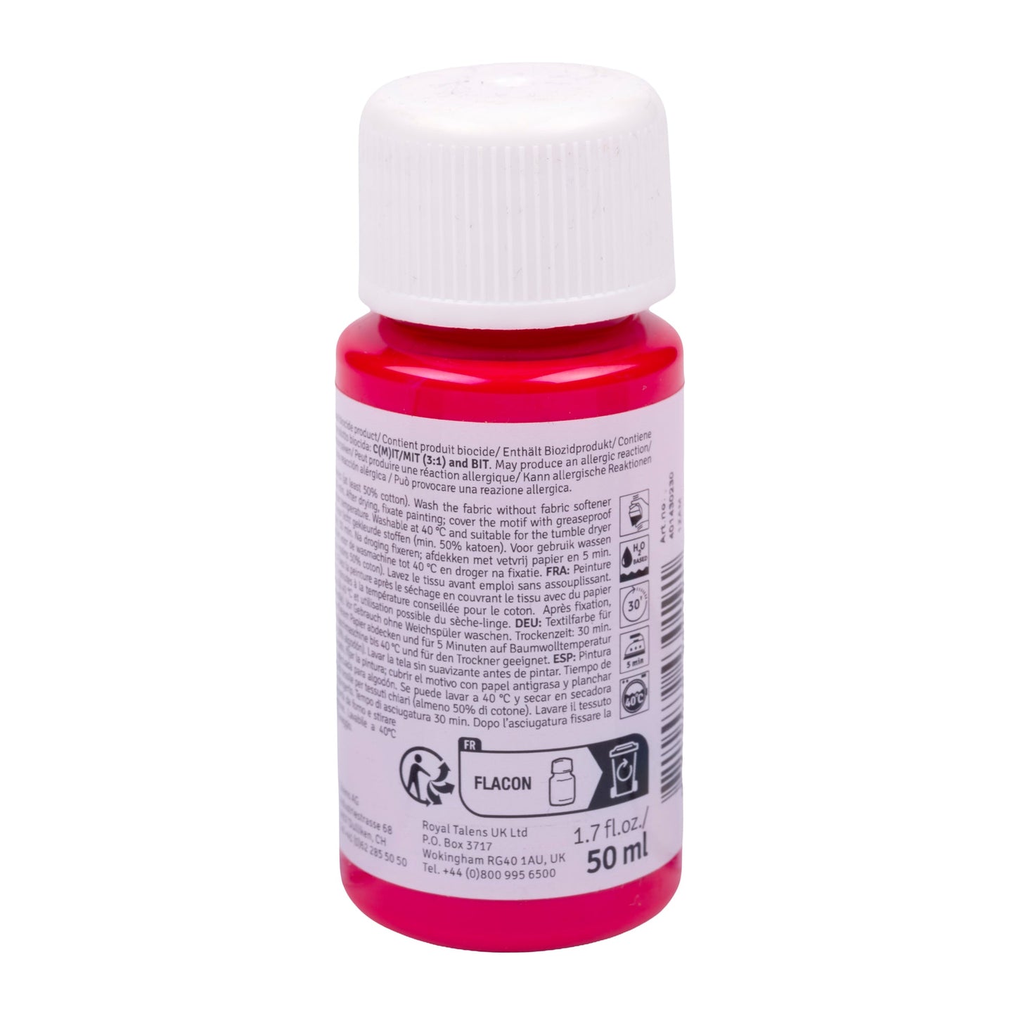 Talens Art Creation Textil Flasche 50 ml Kräftiges Rot 3023