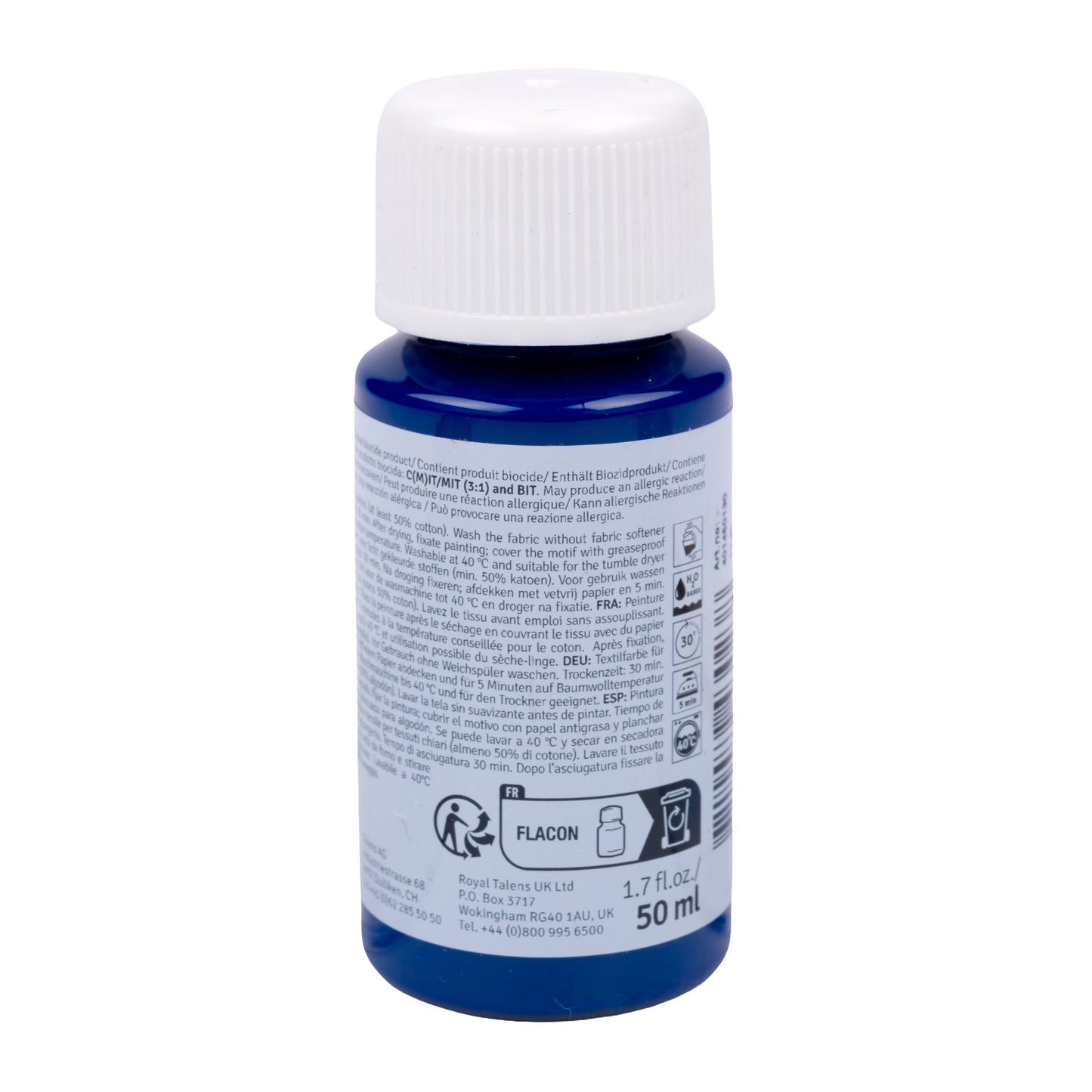 Talens arte creazione tessuto bottiglia 50 ml Royal Blue 5013