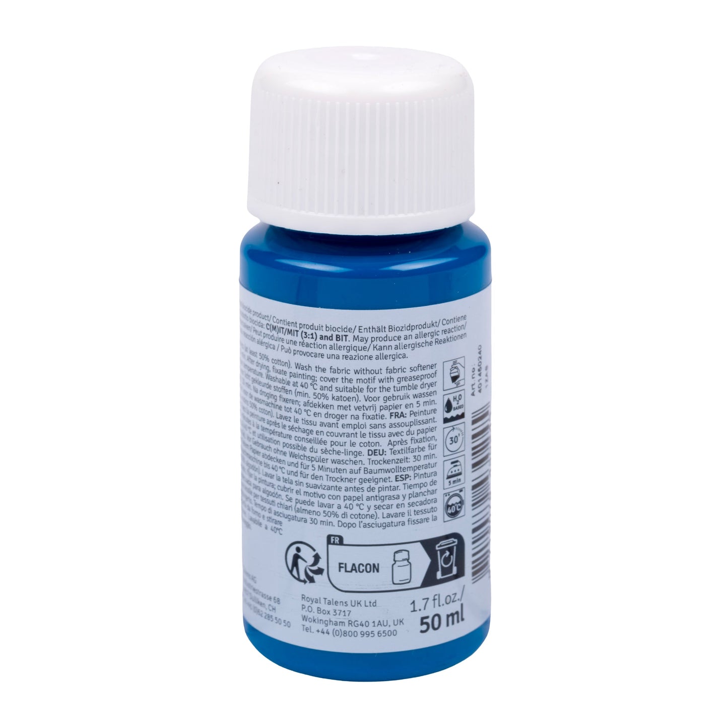 Talens Art Creation Textil Flasche 50 ml Türkisblau 5024