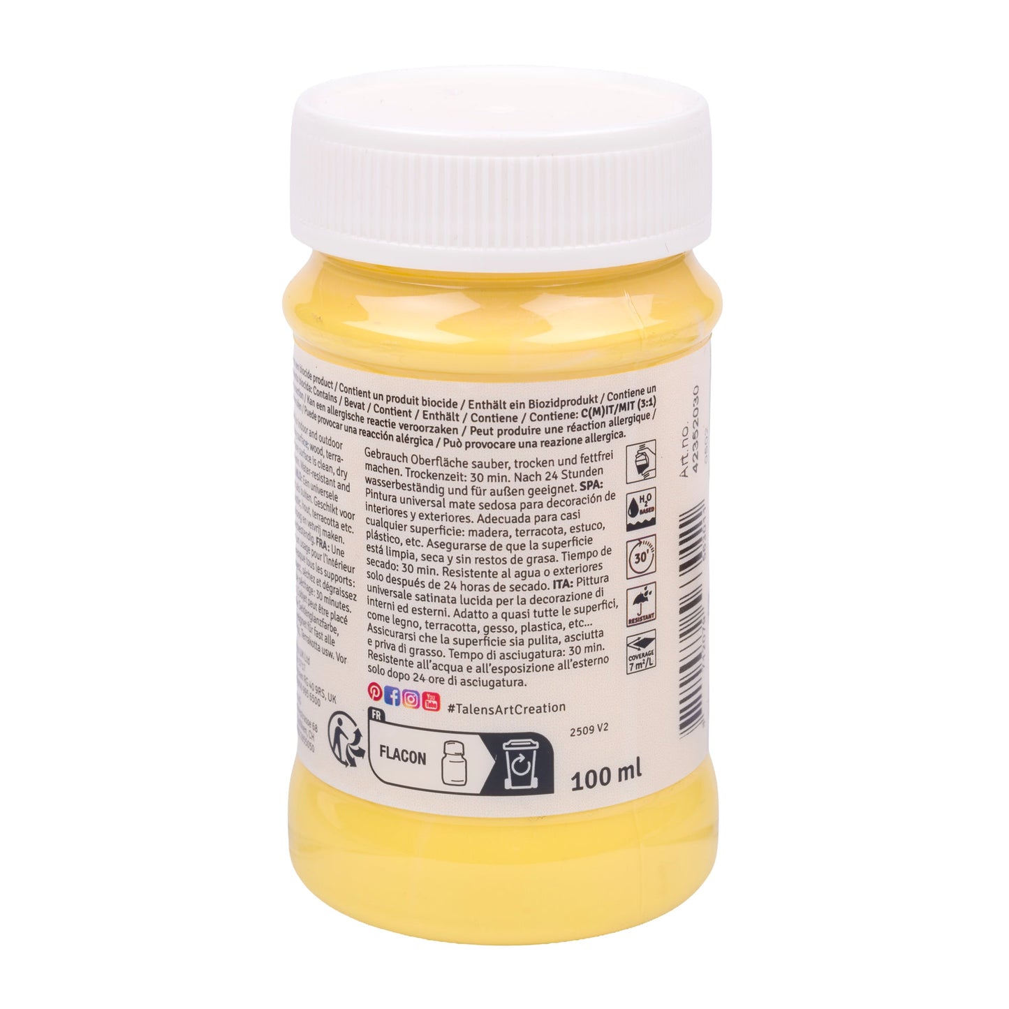 Talens Art Creation Indoor & Outdoor Jar 100 ml Soft Yellow 2030