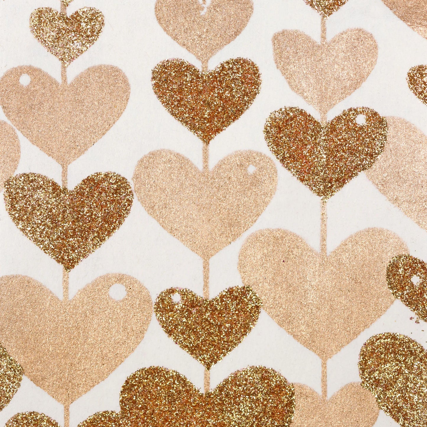 ARTISANAL PAPER, 10 Blatt Gehäuse in 50x70cm Format - Golden Heart