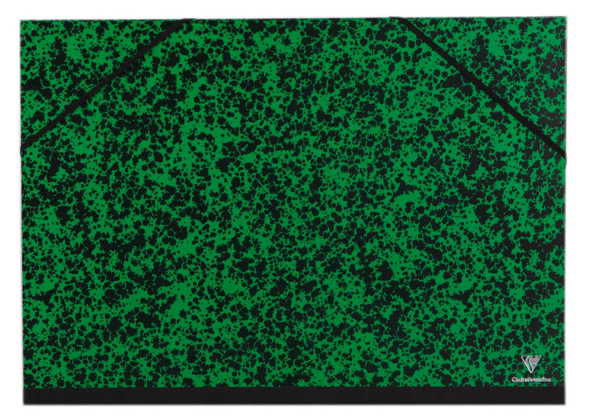 Carton à dessin Annonay à élastiques 32x45cm - Vert (lot de 10)