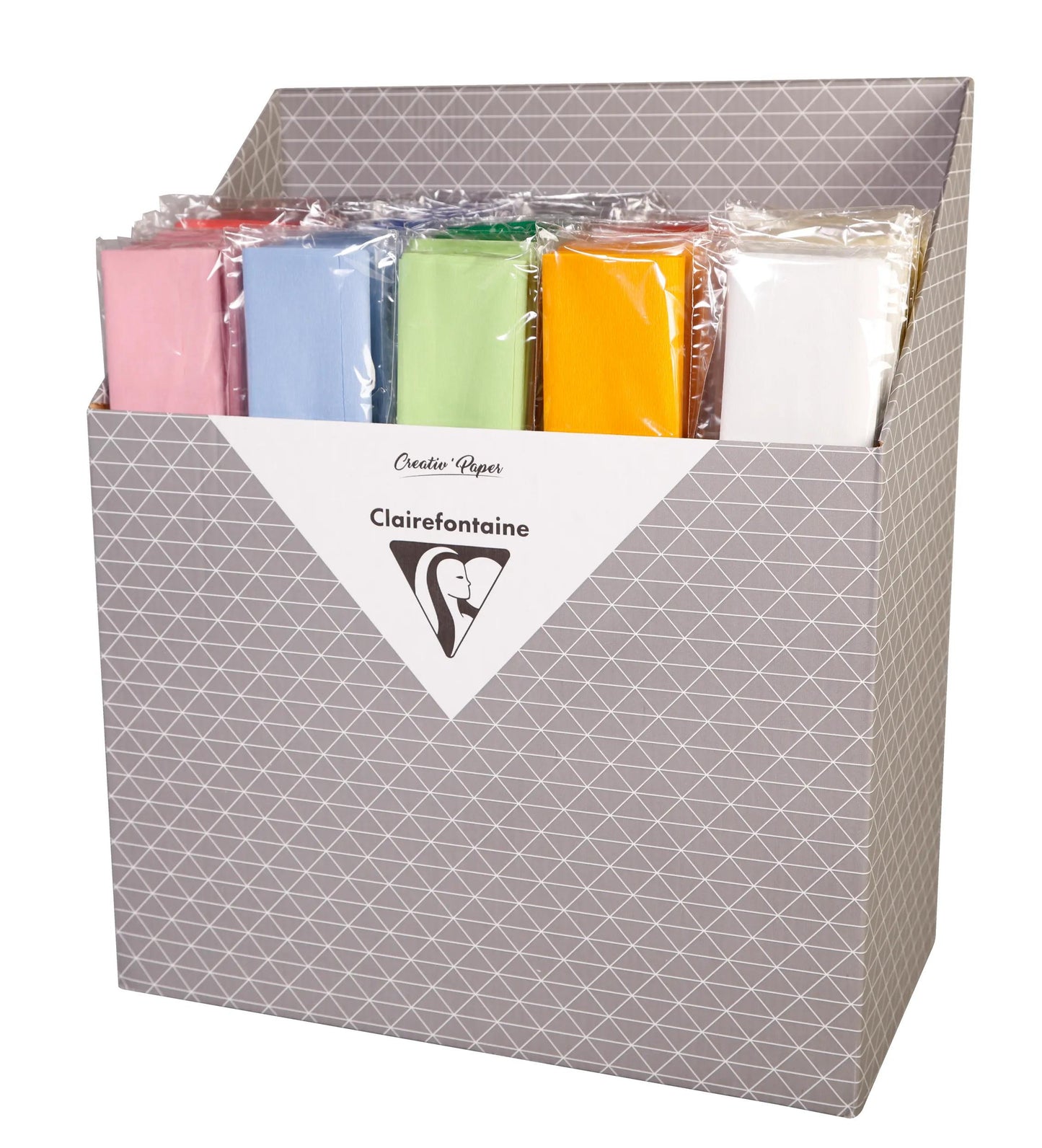PAPER CREPON, 1 sacchetto di lamiera piegato 75% in dimensioni 2.50x0.50m - Assortimento (Pacchetto x100)