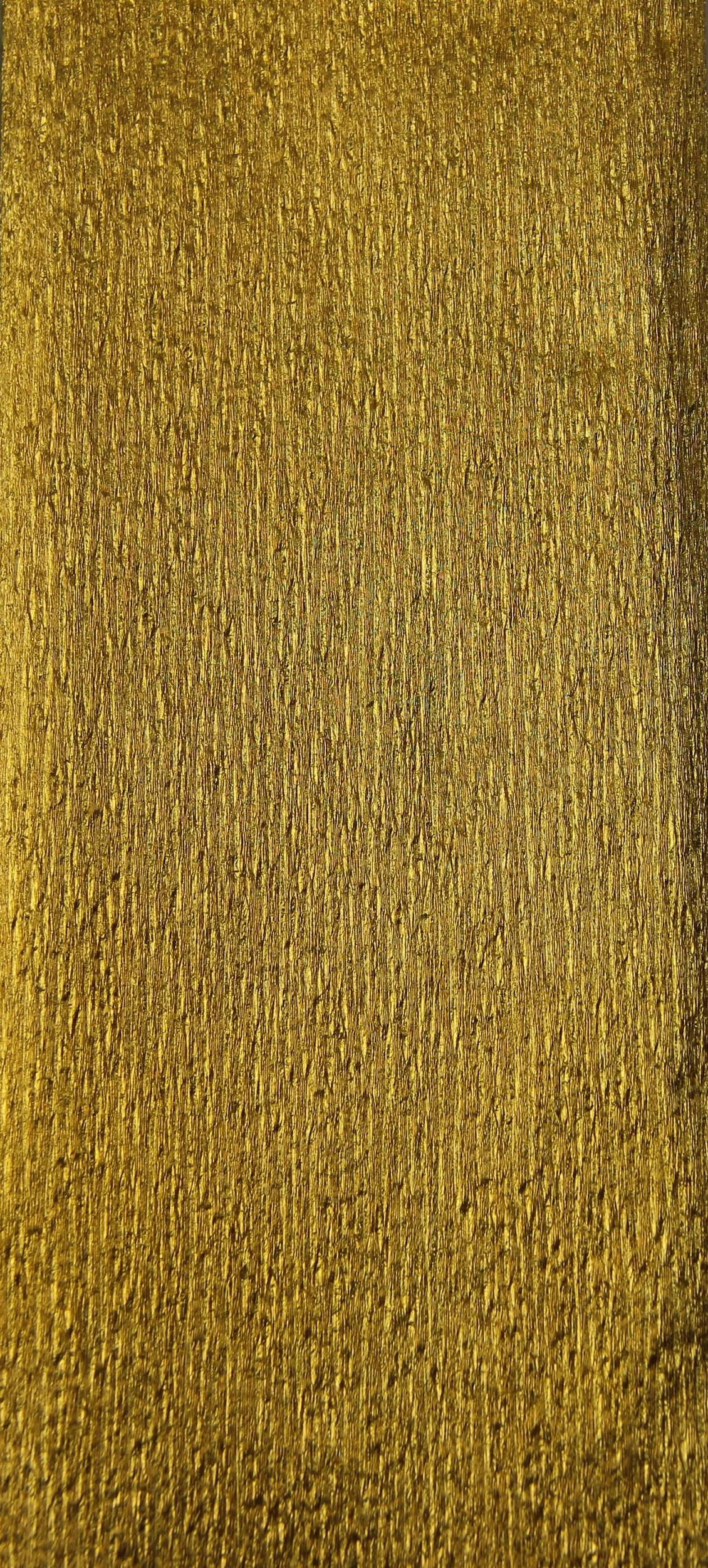 METALISED CREPON, 1 Blattbeutel gefaltet 72g/m2 in 2.50x0.50m Format - Gold (Paket x10)