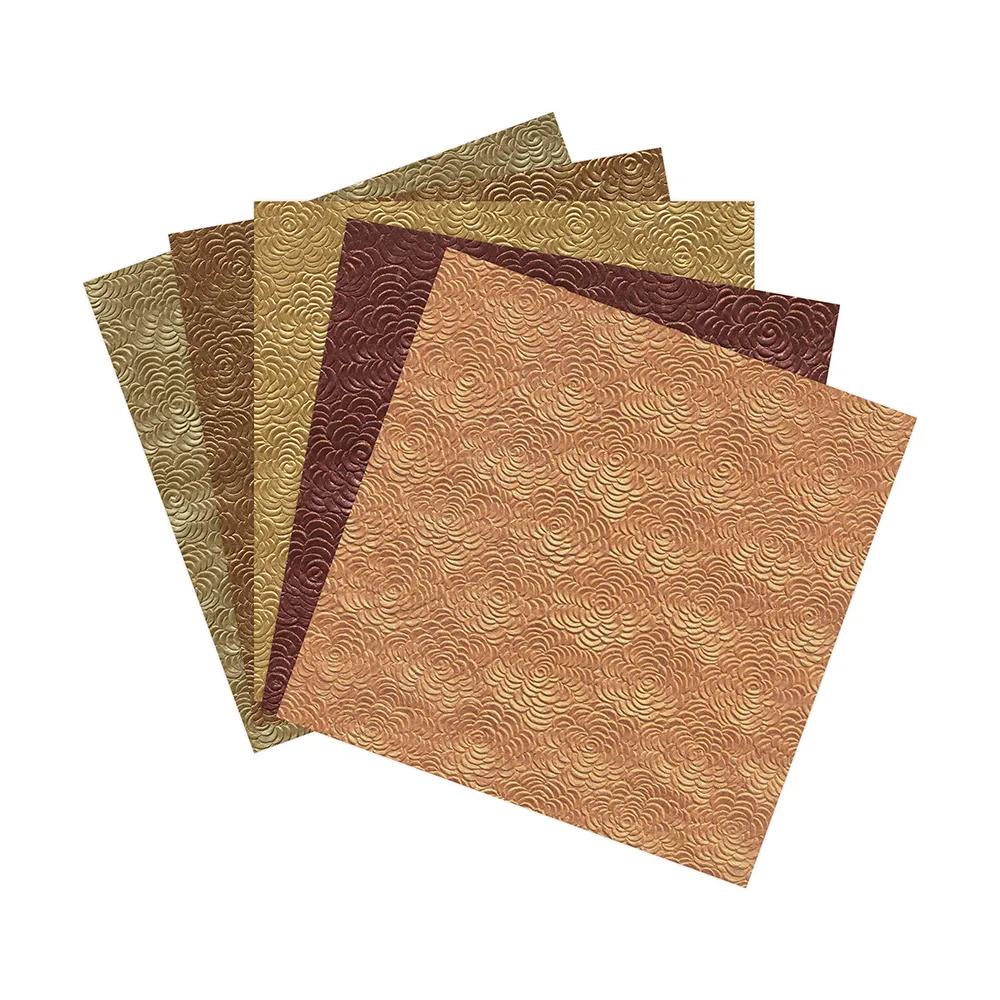 PAPIER ARTISANAL, Pochette de 5 feuilles 170g/m2 au format 30.5x30.5cm - Assortiment (Lot x5)