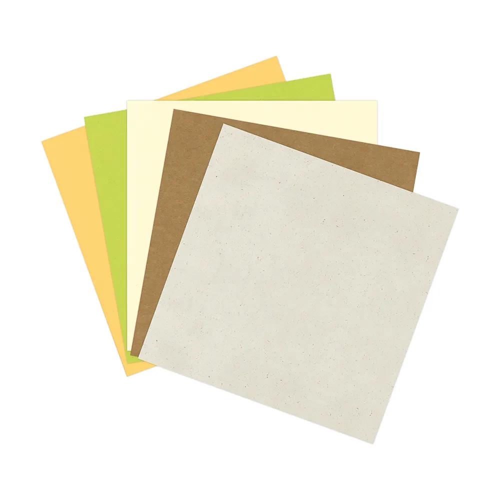 UNI PAPER, 5 sheet pouch 210g/m2 in format 30.5x30.5cm - Assortment (Pack x5)