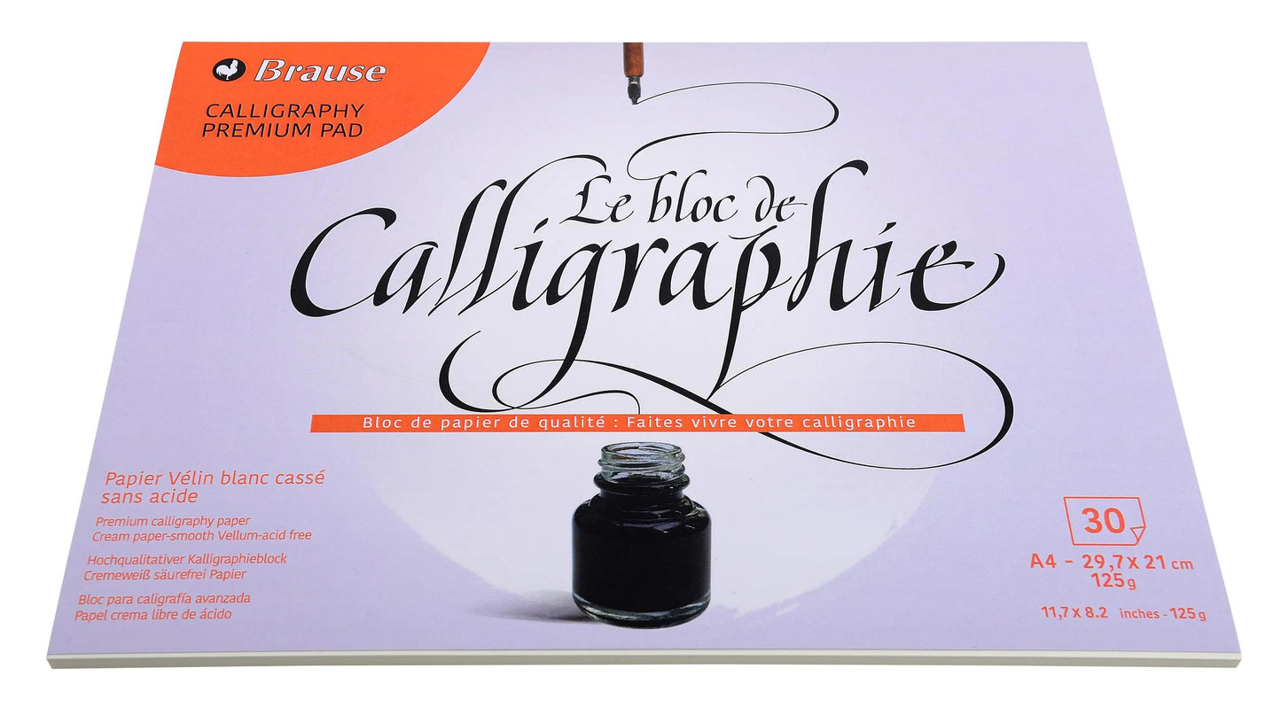 Calligraphy block A4 - cream (Pack x10)