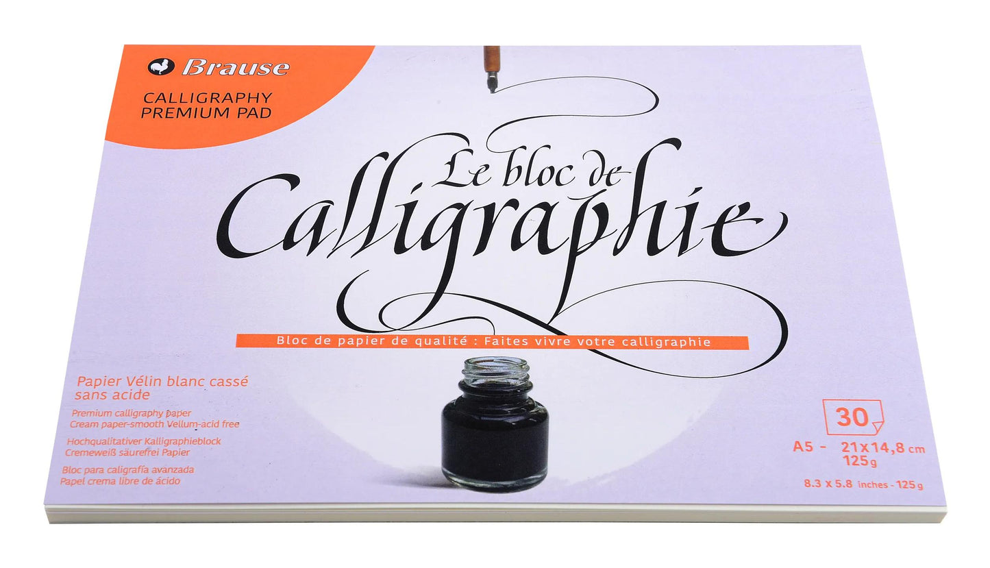 Brause A5 Kalligraphie Block - Creme (Paket x10)